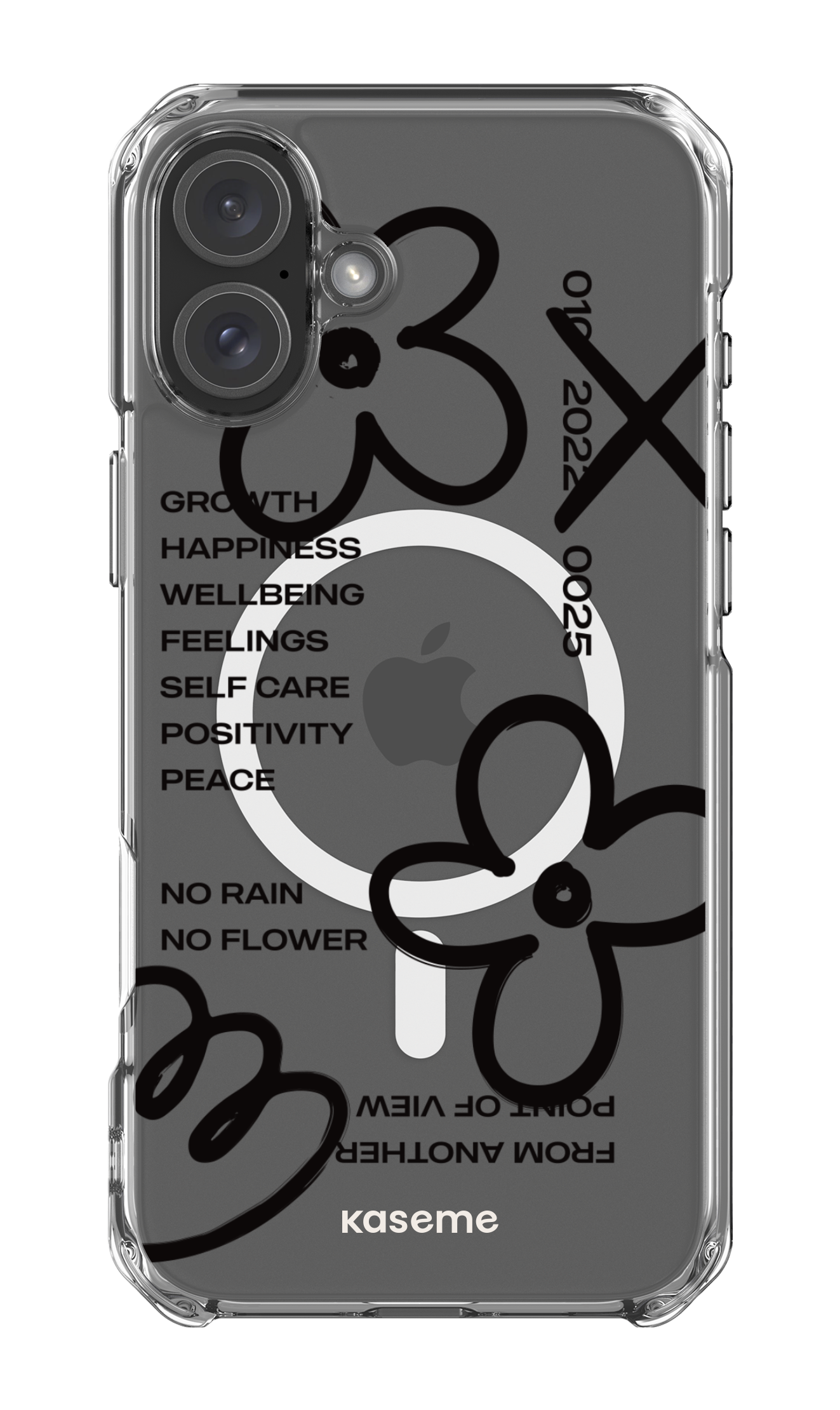 iPhone 16 Plus Clear Case Magsafe Feelings black clear case -