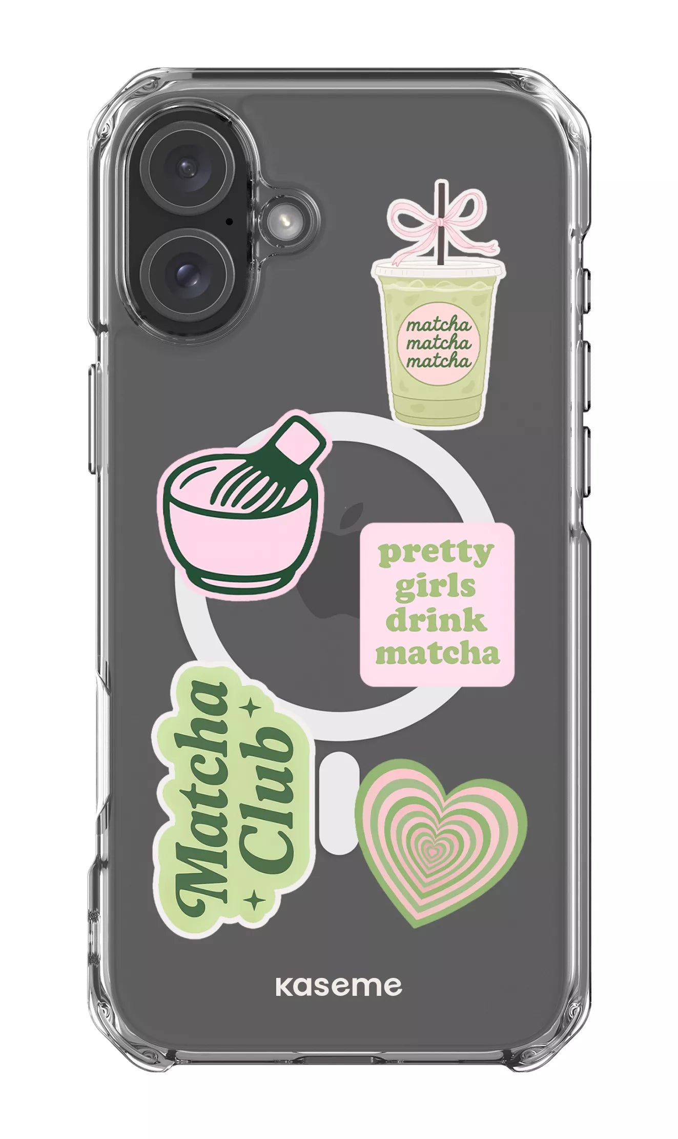 iPhone 16 Plus Clear Case Magsafe Matcha Clear Case -