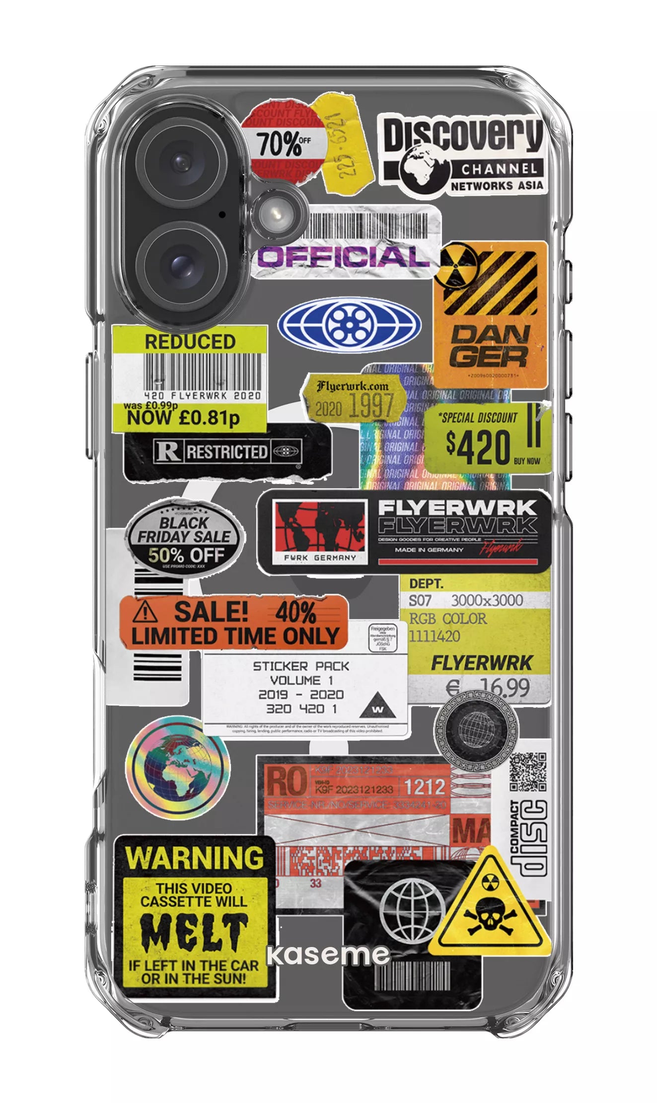 iPhone 16 Plus Clear Case Magsafe Melt Clear Case -