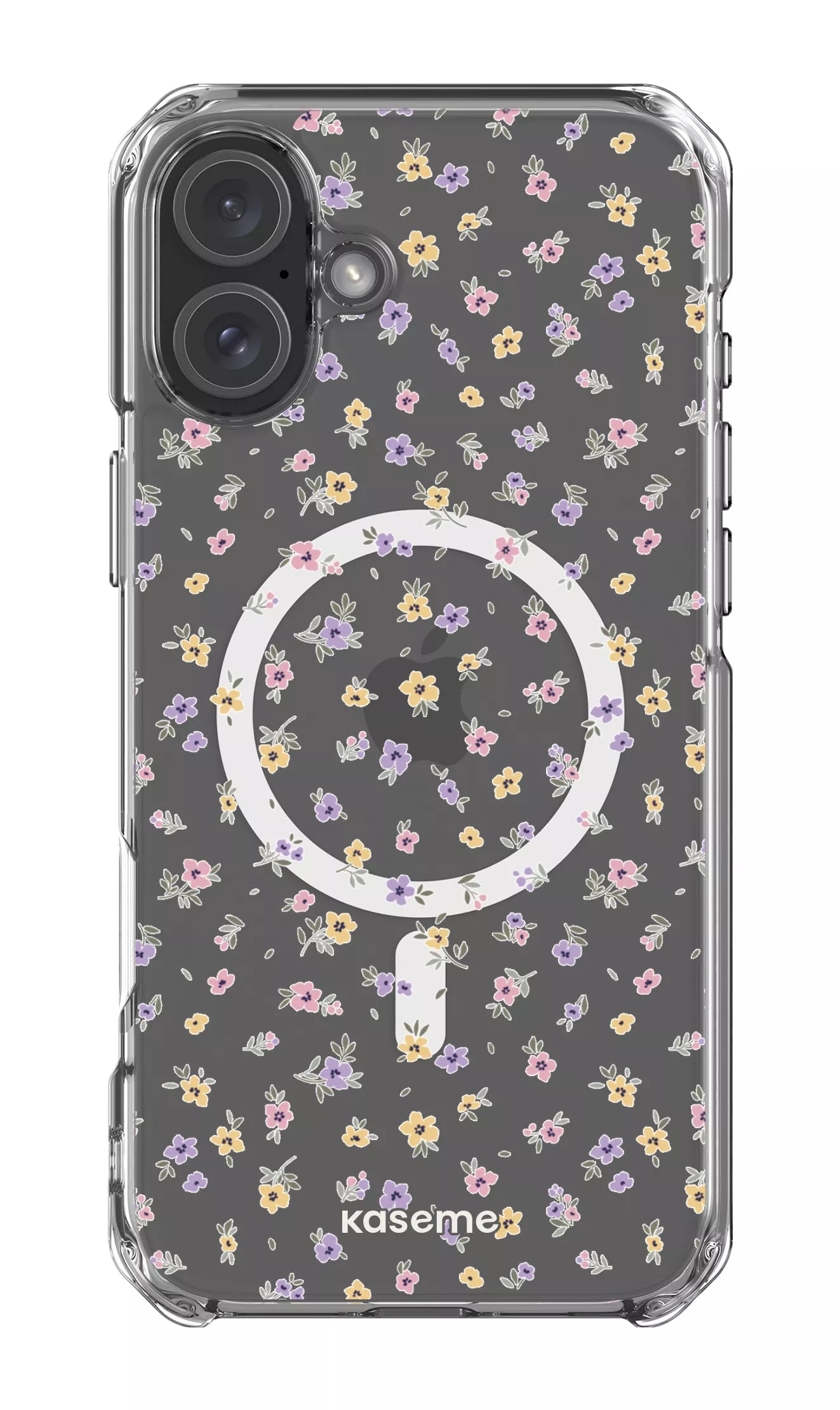 iPhone 16 Plus Clear Case Magsafe Porcelain Blossom Clear Case -