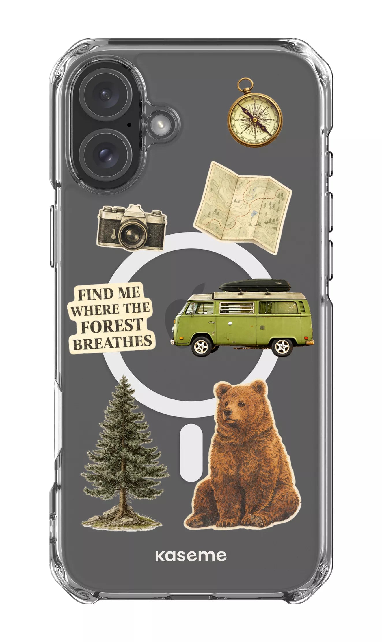 iPhone 16 Plus Clear Case Magsafe Roamer Clear Case -