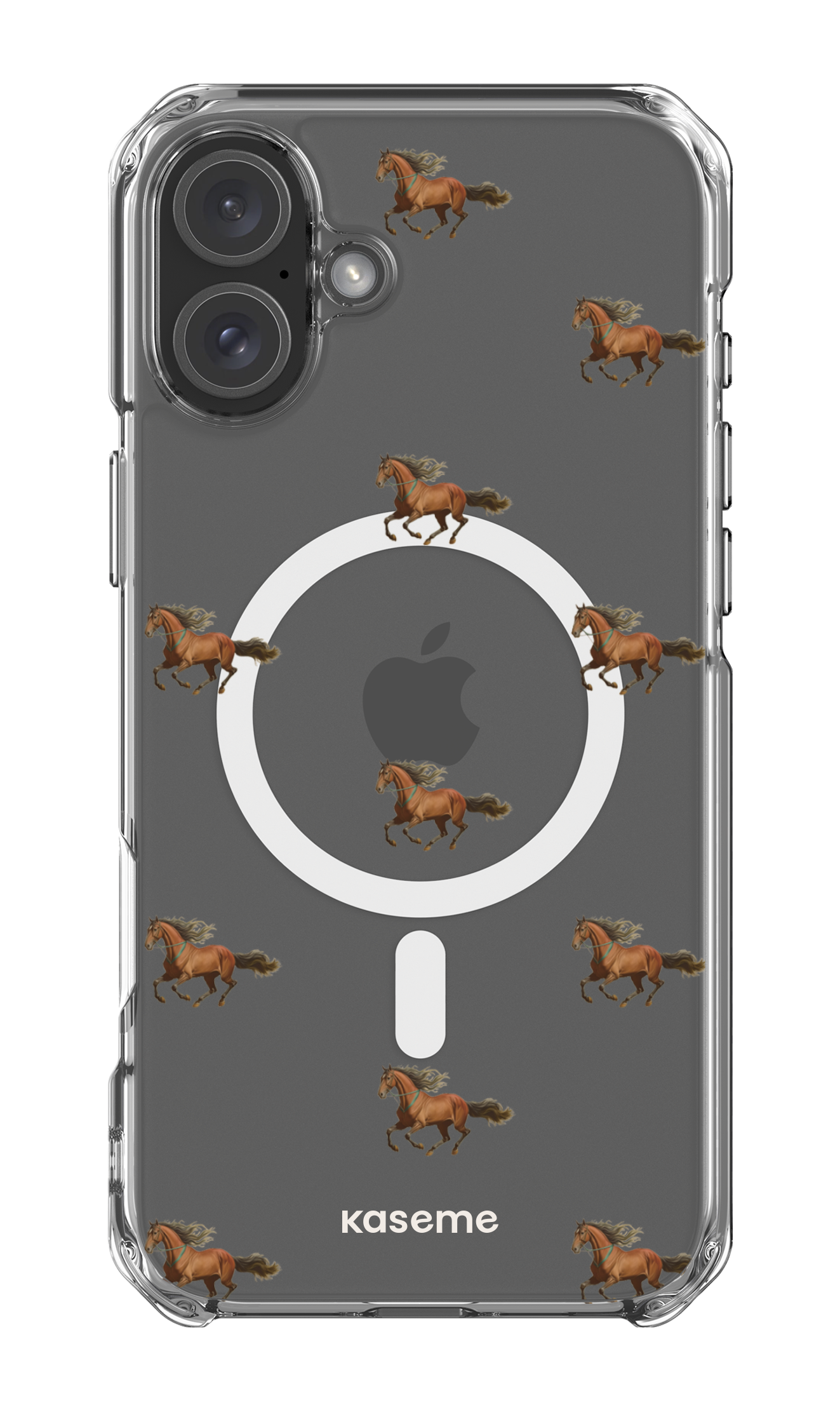 iPhone 16 Plus Clear Case Magsafe Saddle Clear Case -