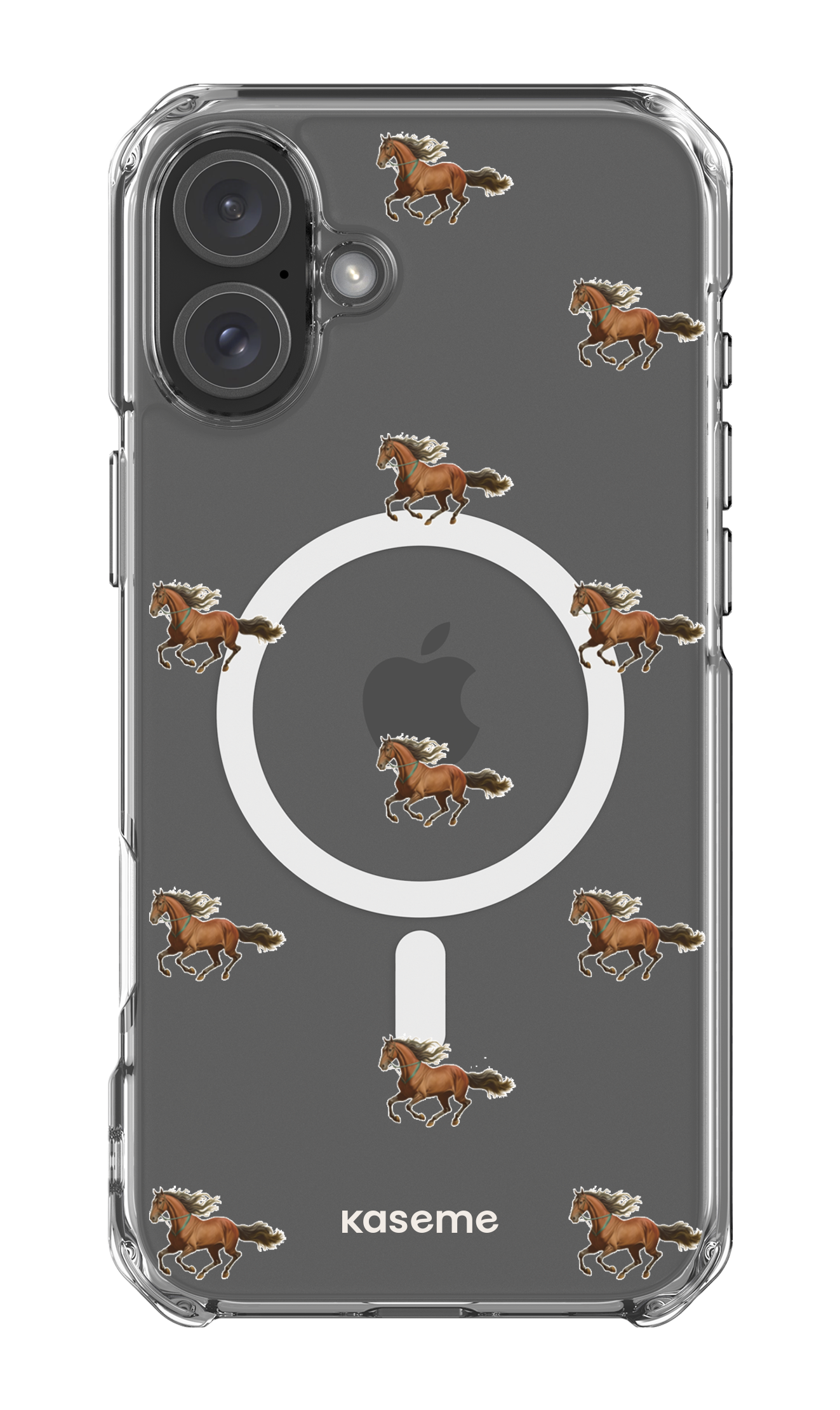 iPhone 16 Plus Clear Case Magsafe Saddle Clear Case -