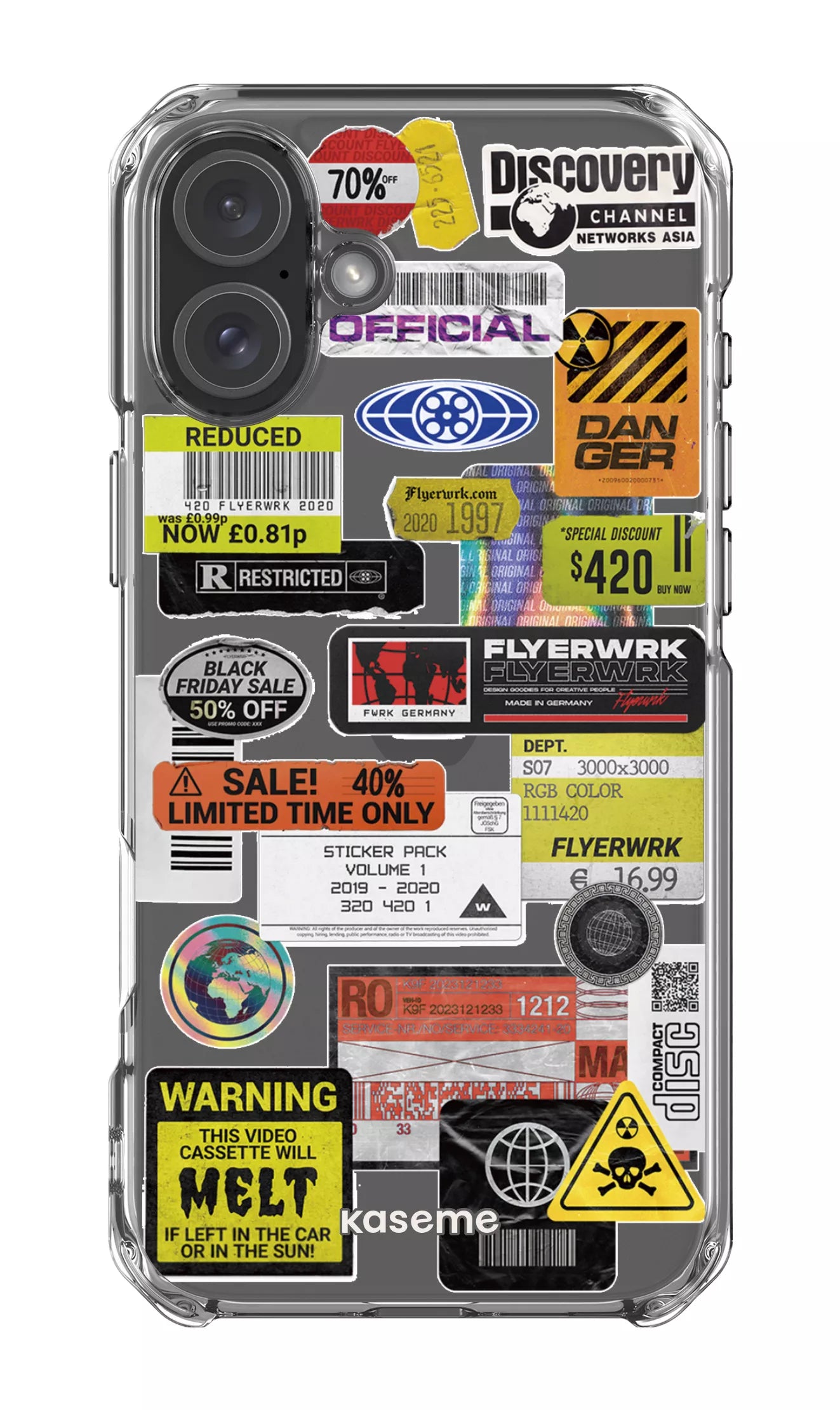 iPhone 16 Plus Clear Case Melt Clear Case -