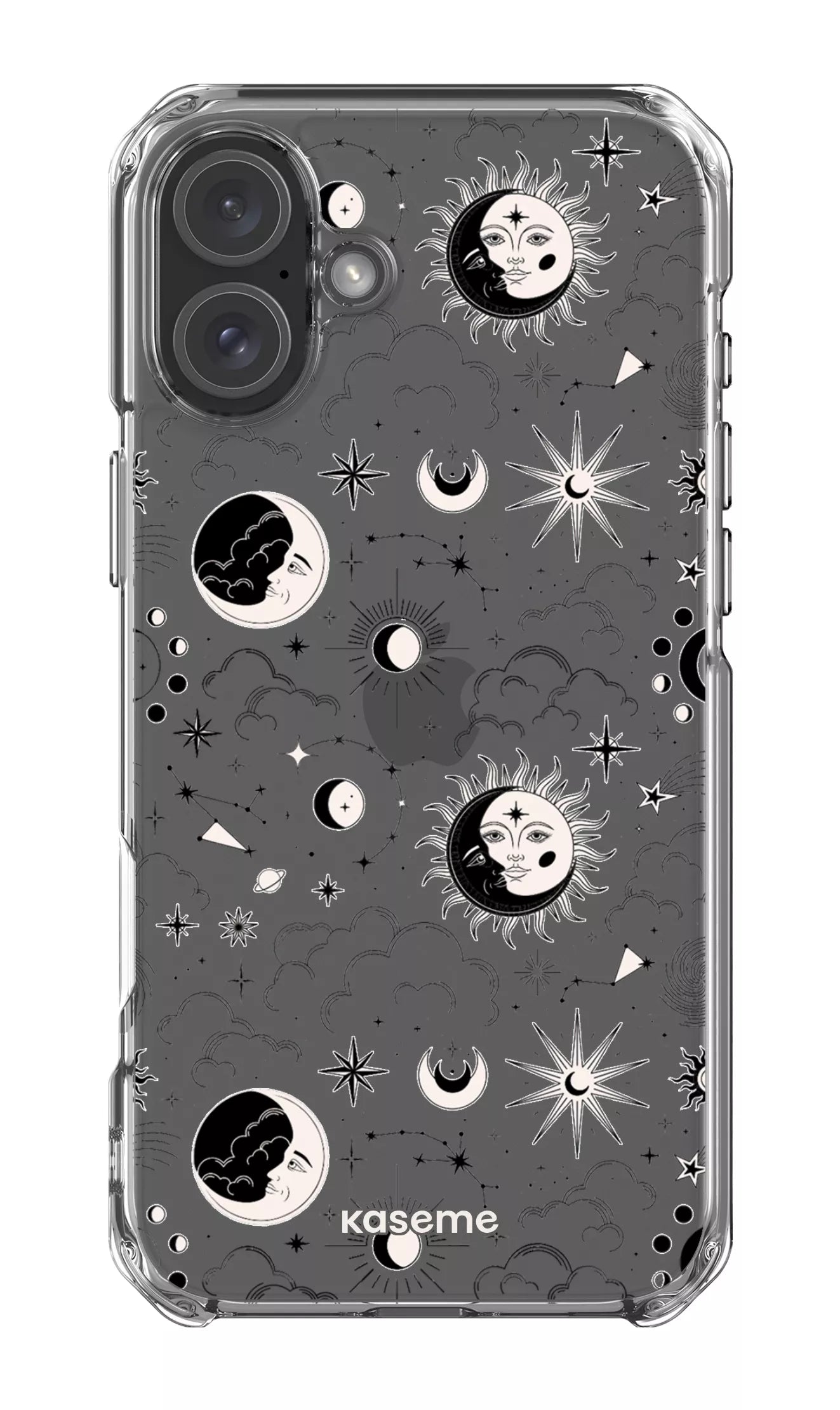 iPhone 16 Plus Clear Case Milky Way Black Clear Case -