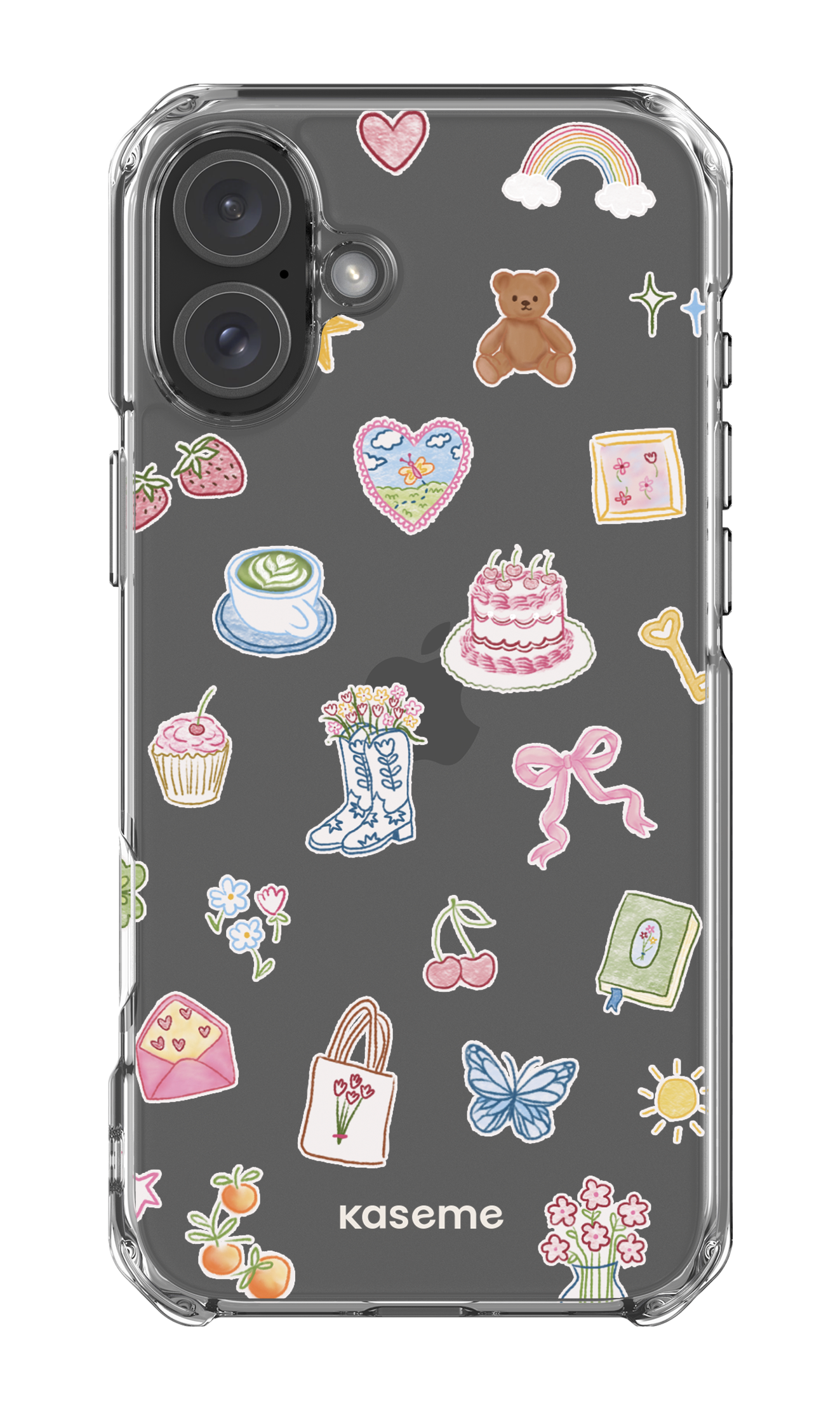 iPhone 16 Plus Clear Case Poetry Clear Case -