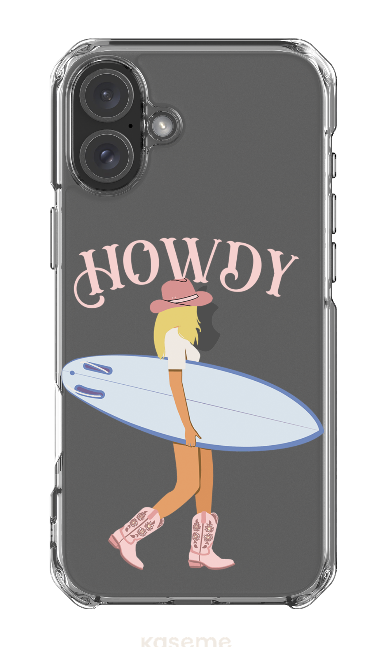 iPhone 16 Plus Clear Case Westsea Pink Clear Case -