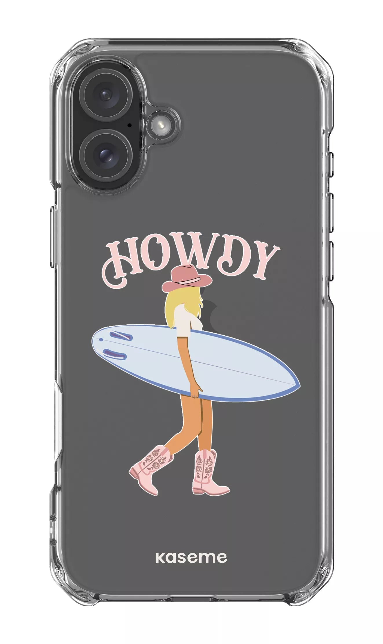 iPhone 16 Plus Clear Case Westsea Pink Clear Case -