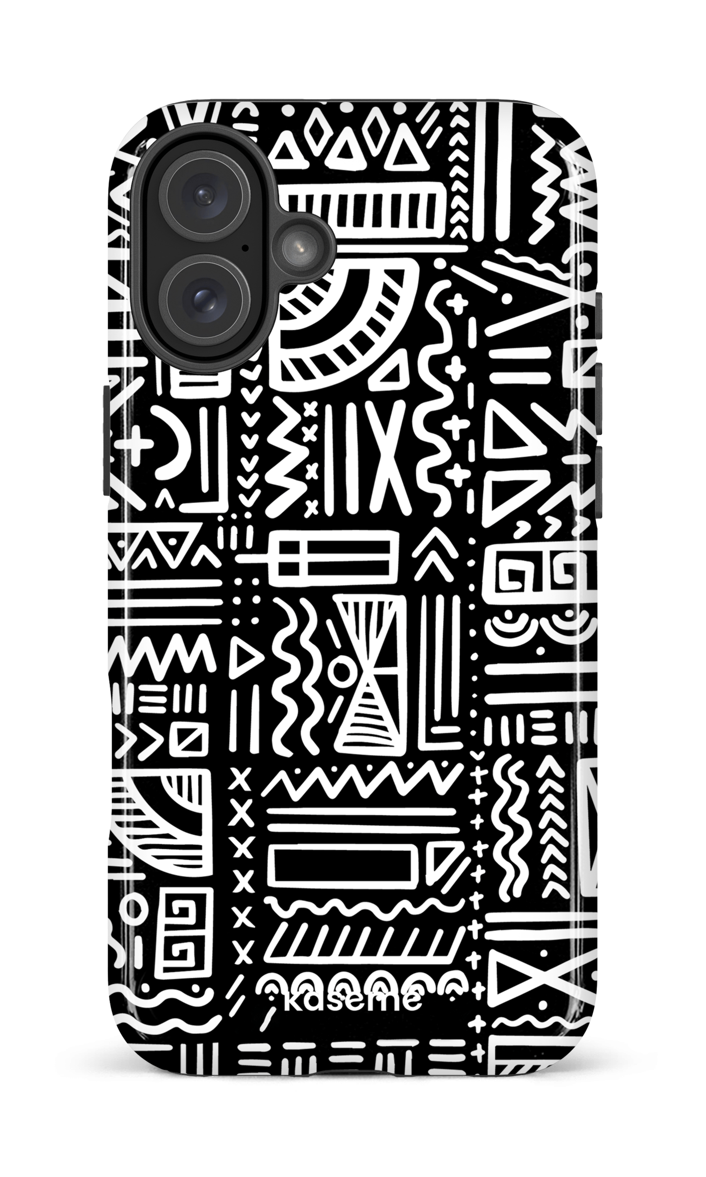 iPhone 16 Plus Impact Case Aztec black -