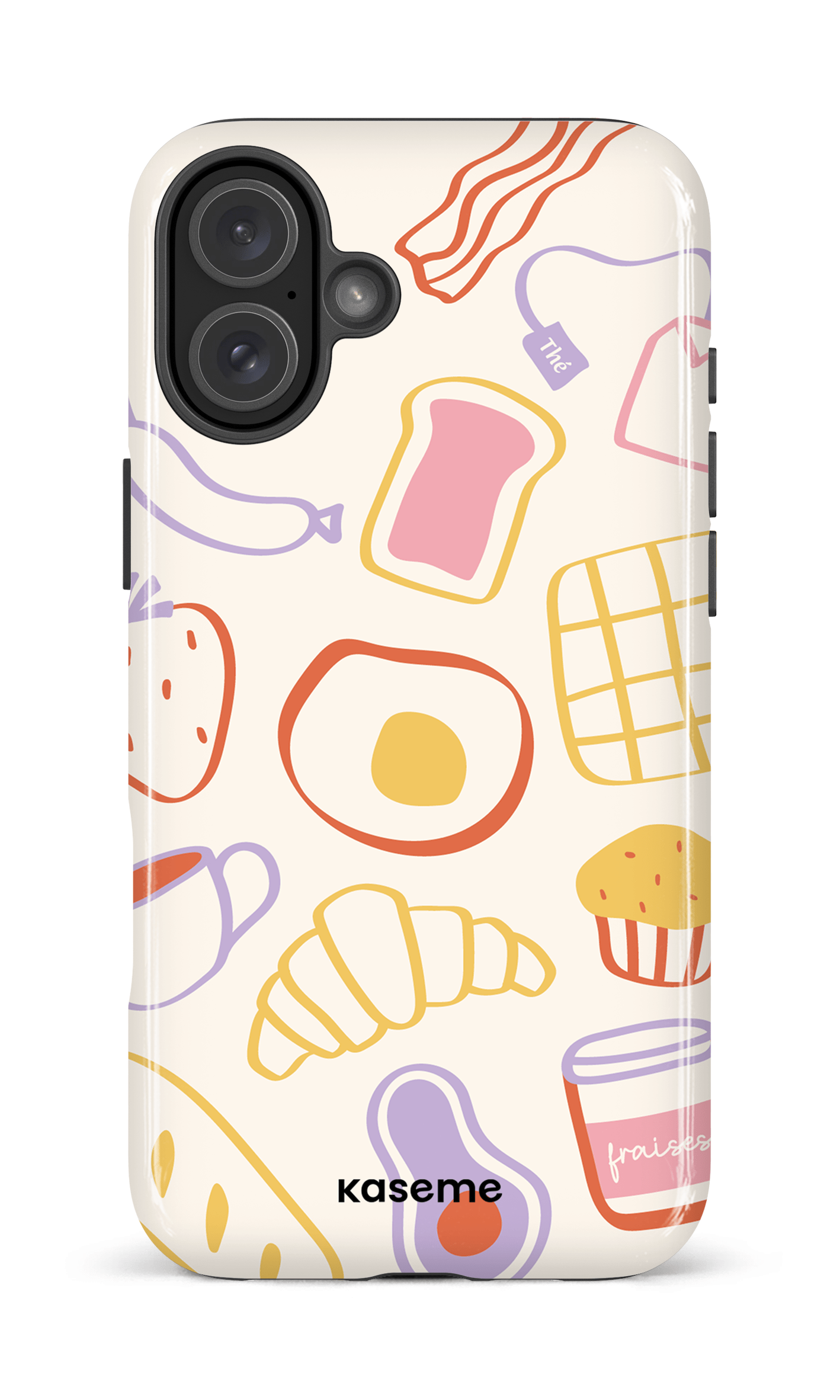 iPhone 16 Plus Impact Case Breakfast all day -