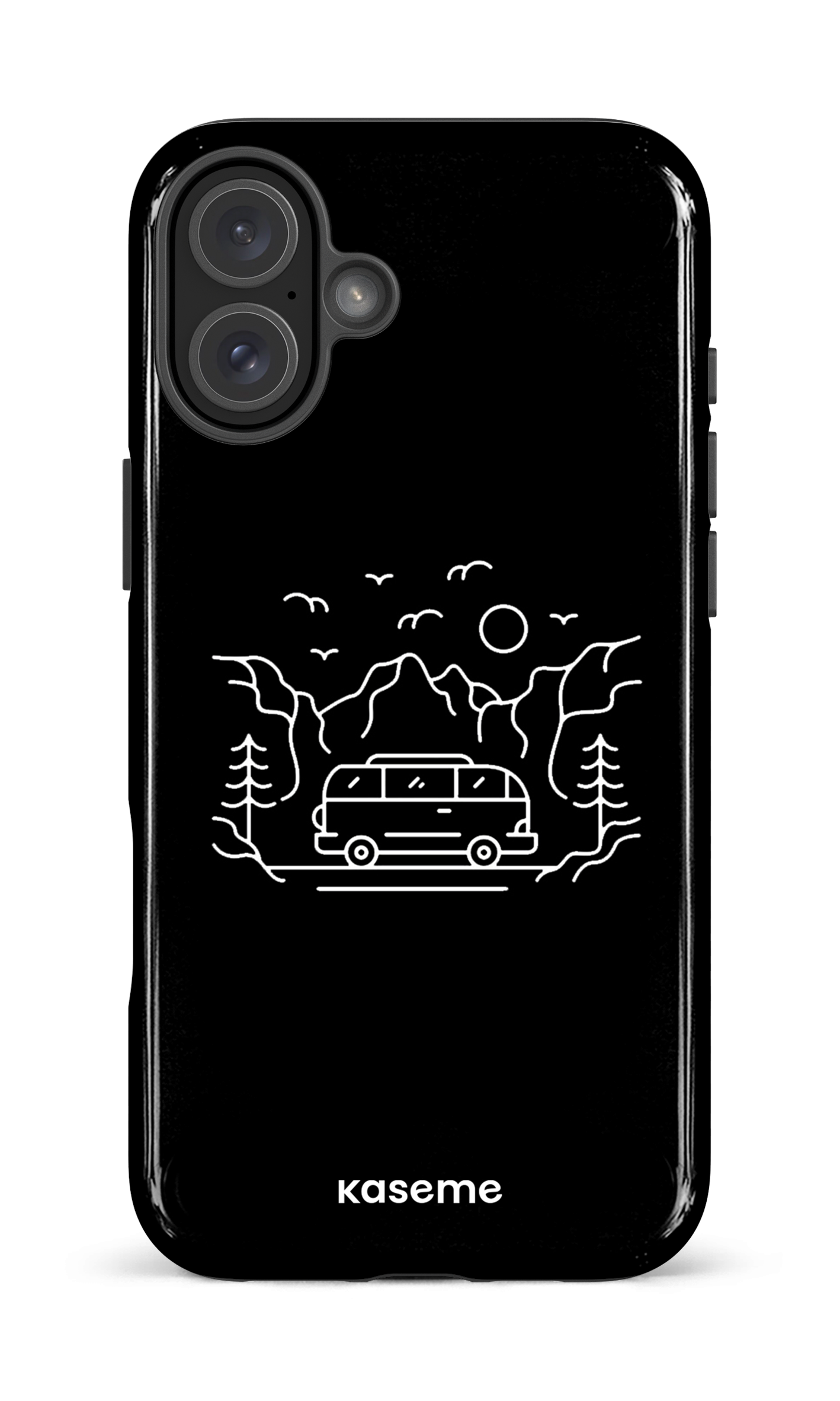 iPhone 16 Plus Impact Case Camp life black -