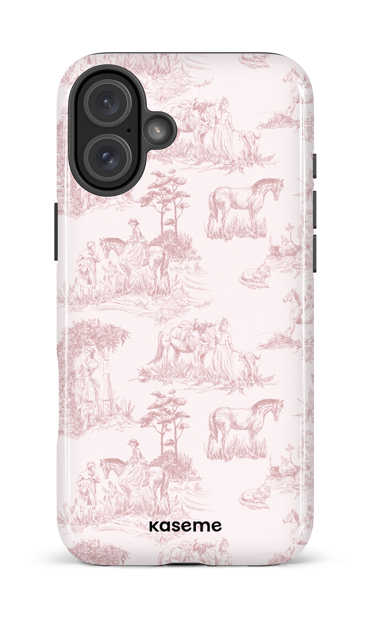iPhone 16 Plus Impact Case Charmingly Pink -