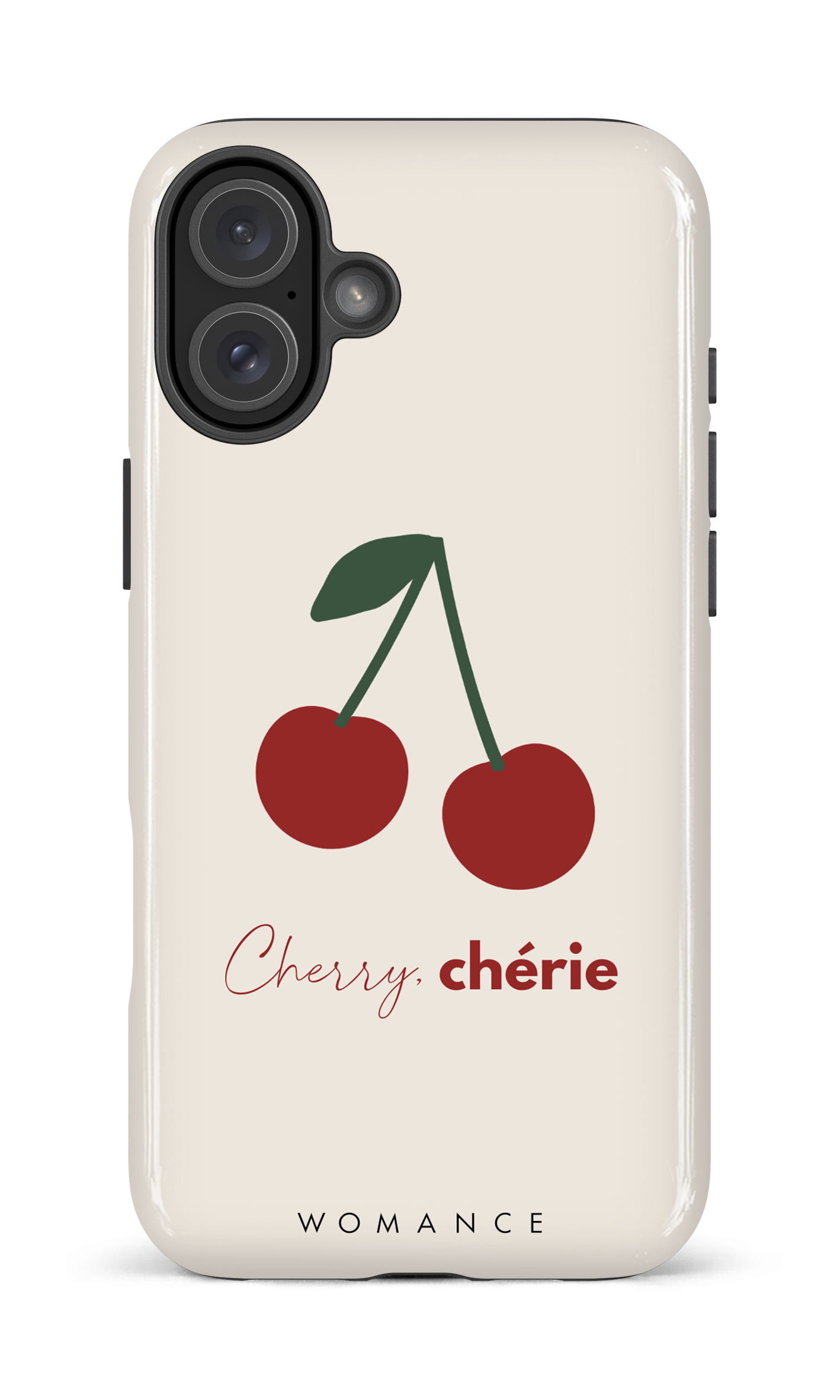 iPhone 16 Plus Impact Case Cherry, chérie -