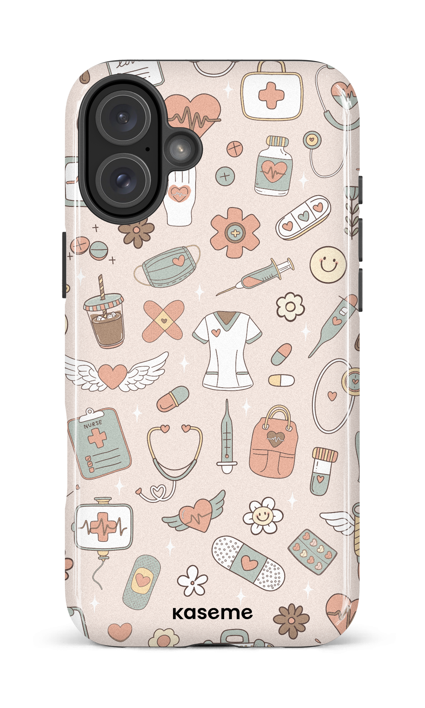 iPhone 16 Plus Impact Case Code Beige -