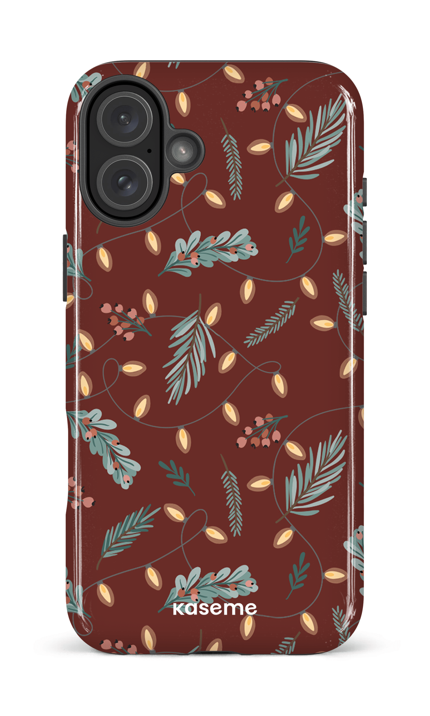iPhone 16 Plus Impact Case Cozy winter night red -