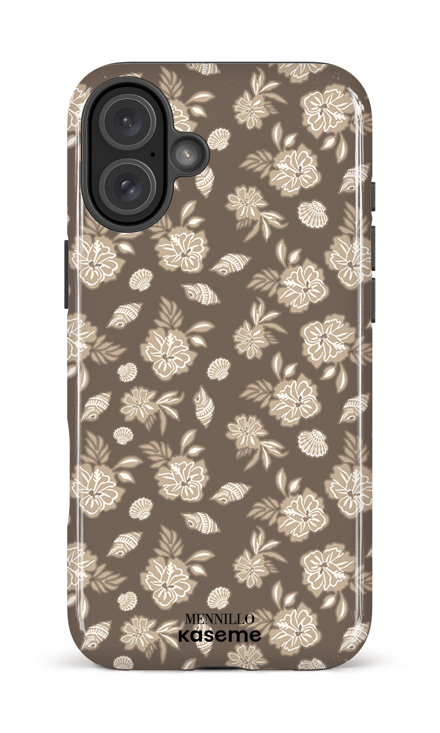 iPhone 16 Plus Impact Case Floral Cream -