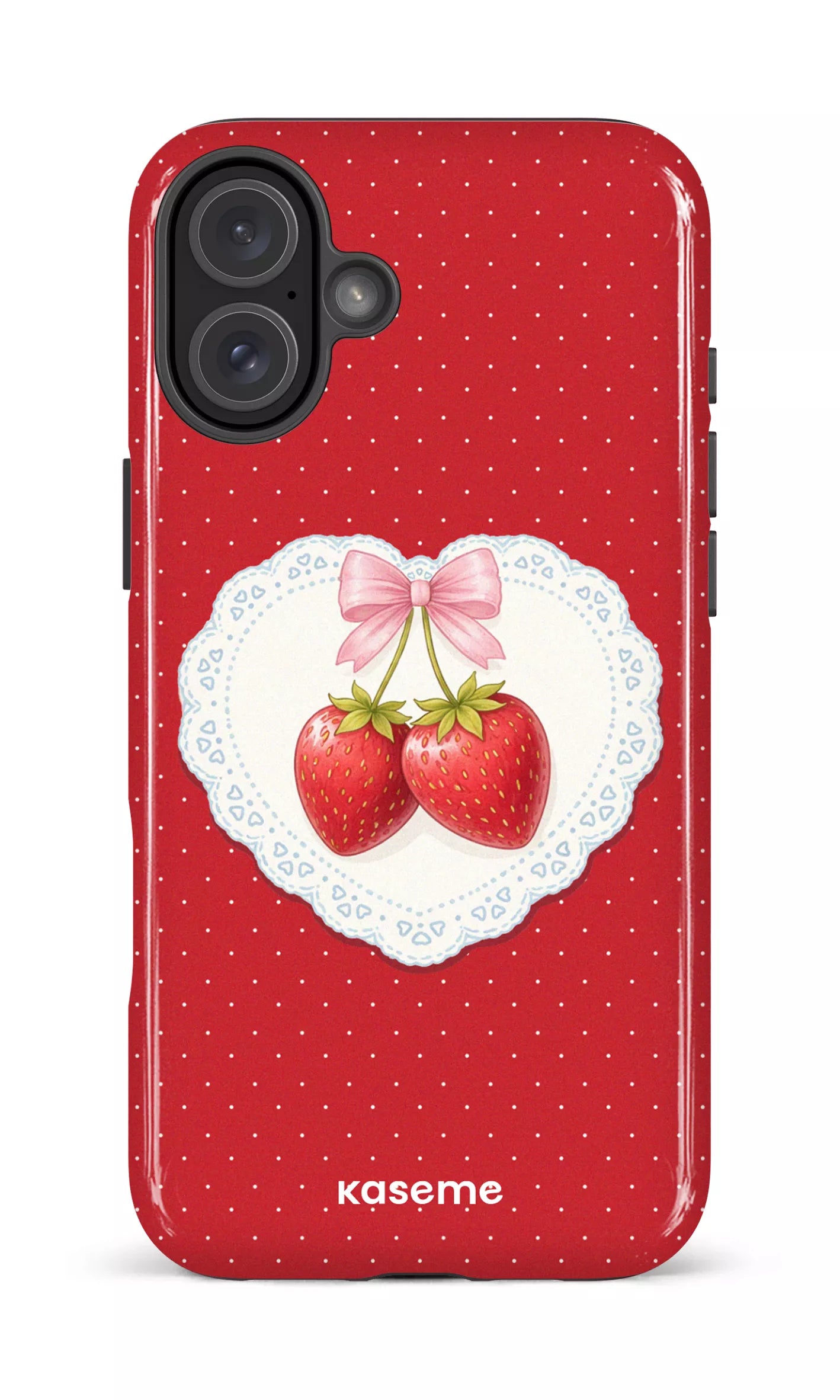 iPhone 16 Plus Impact Case Fresa Lace Red -