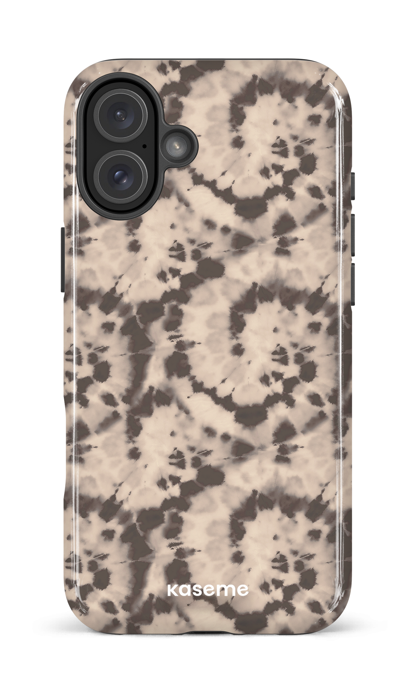 iPhone 16 Plus Impact Case Groovy Swirls Brown -