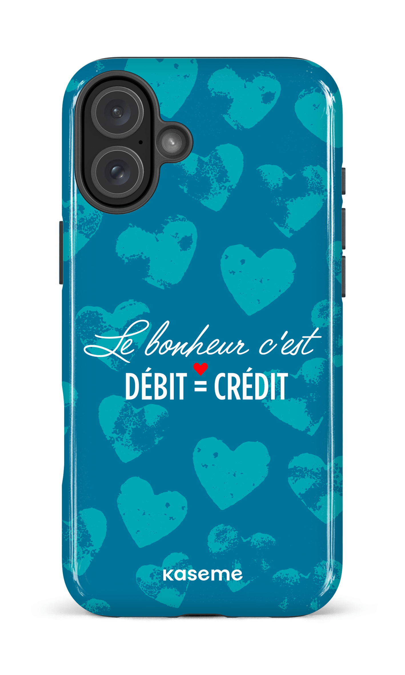 iPhone 16 Plus Impact Case Le bonheur c'est débit = crédit -