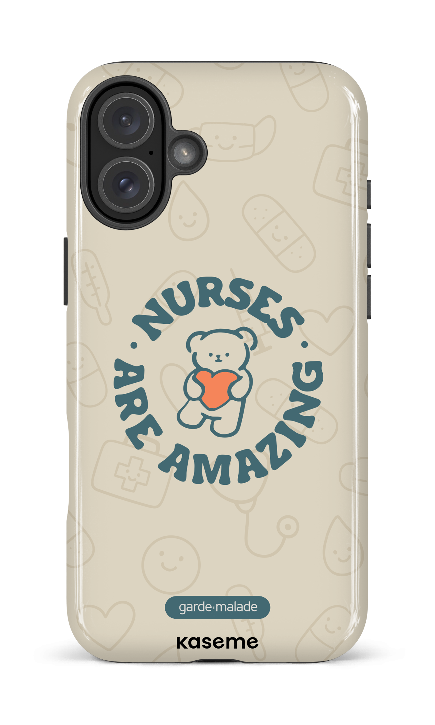 iPhone 16 Plus Impact Case Nurses Are Amazing x Garde-Malade -