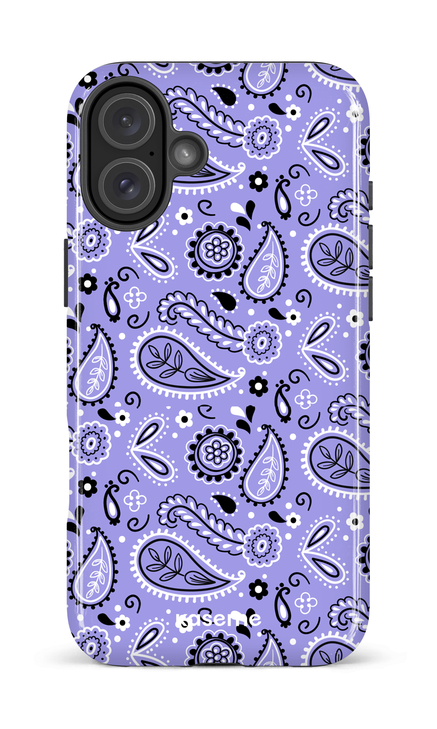iPhone 16 Plus Impact Case Paisley Purple -