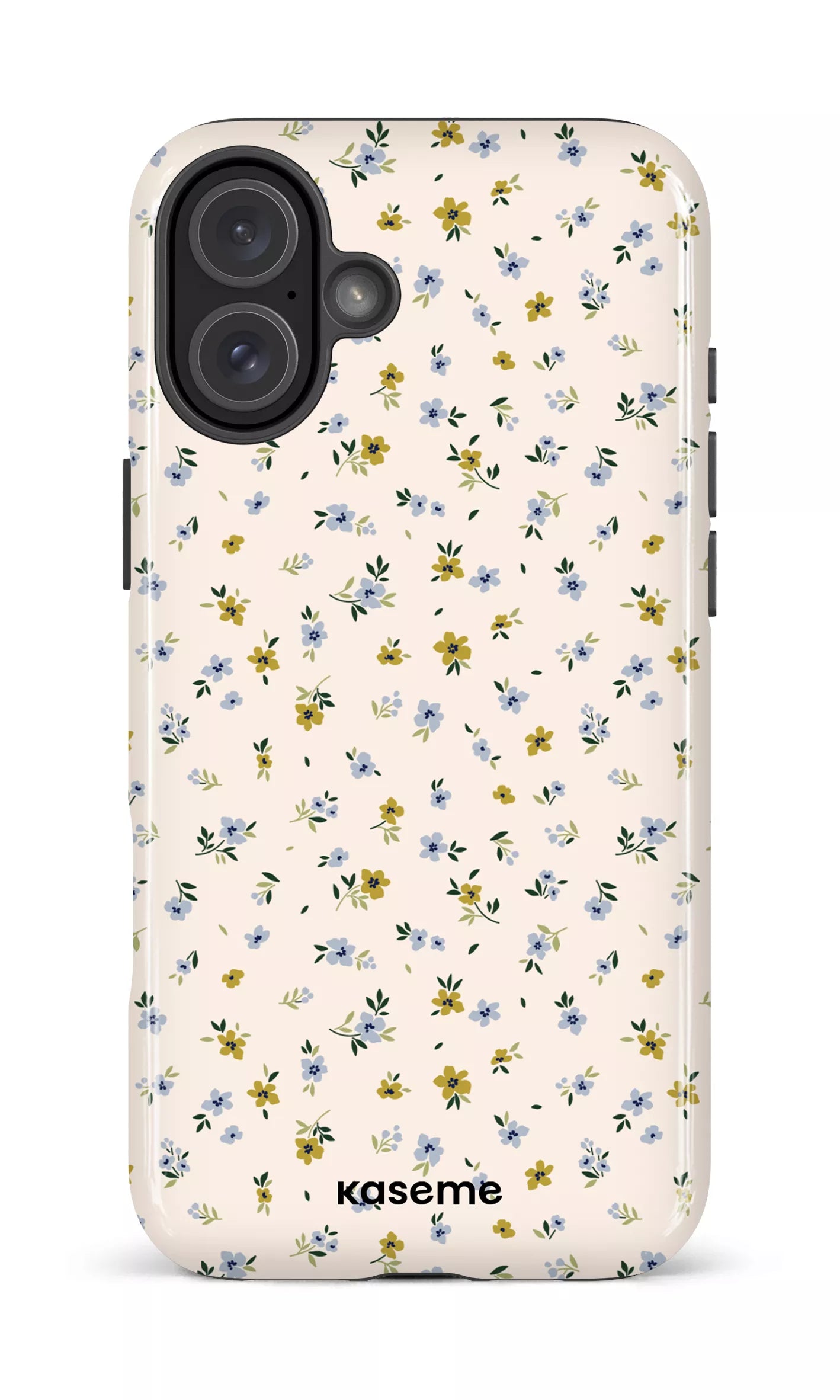 iPhone 16 Plus Impact Case Porcelain Blossom Blue -