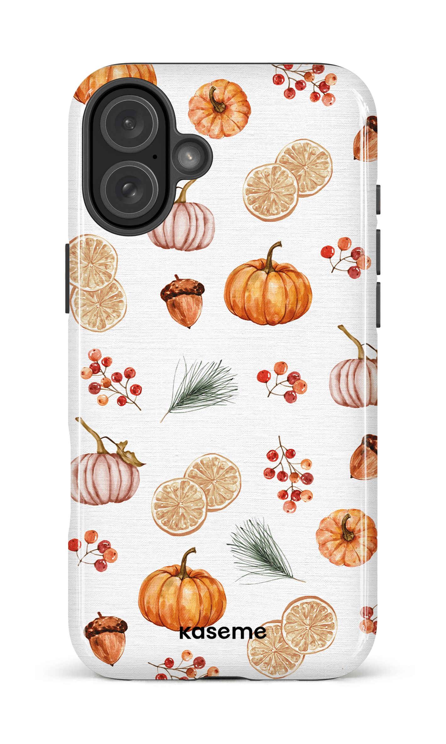 iPhone 16 Plus Impact Case Pumpkin Garden -