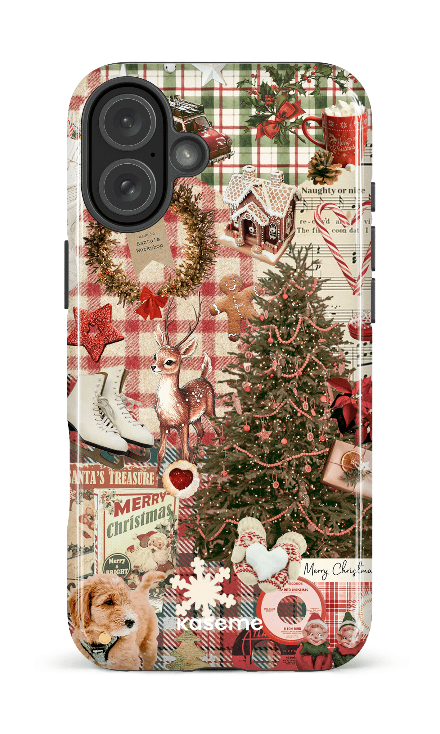 iPhone 16 Plus Impact Case Santa's Treasure -