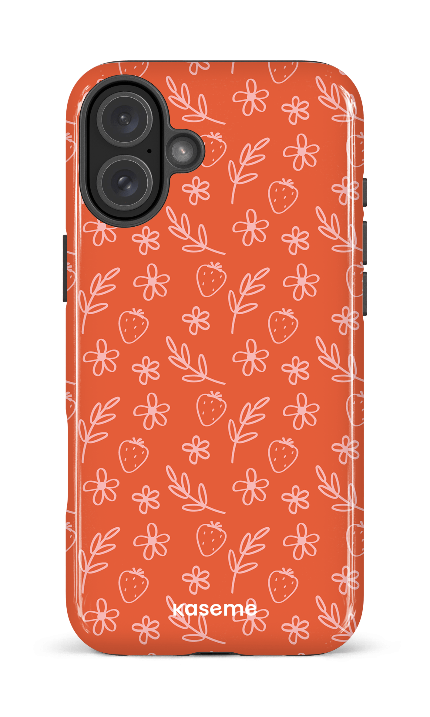 iPhone 16 Plus Impact Case Strawberry Summer -