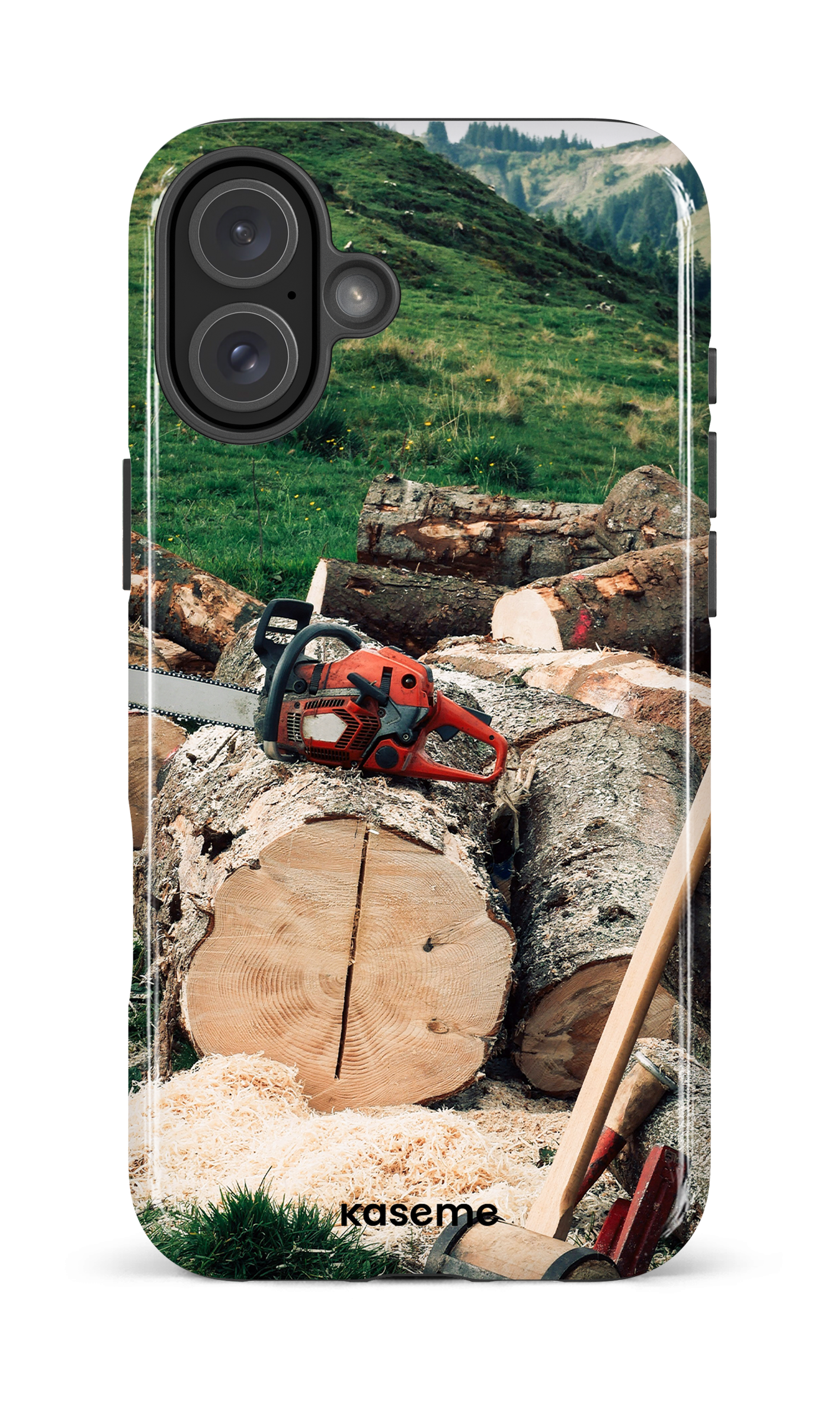 iPhone 16 Plus Impact Case Timber Cut -