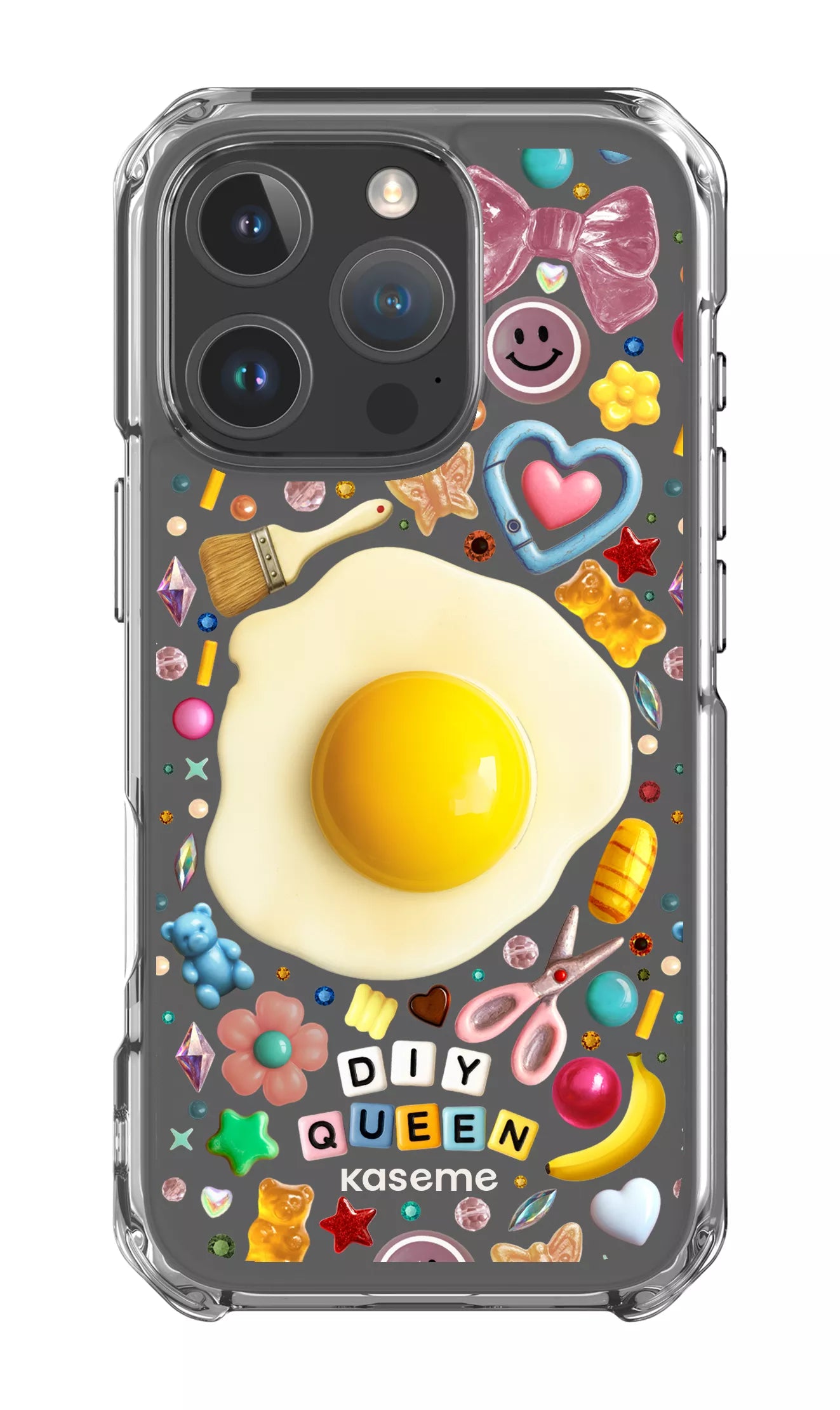 iPhone 16 Pro Clear Case DIY Queen Clear Case by Marianne Plaisance -