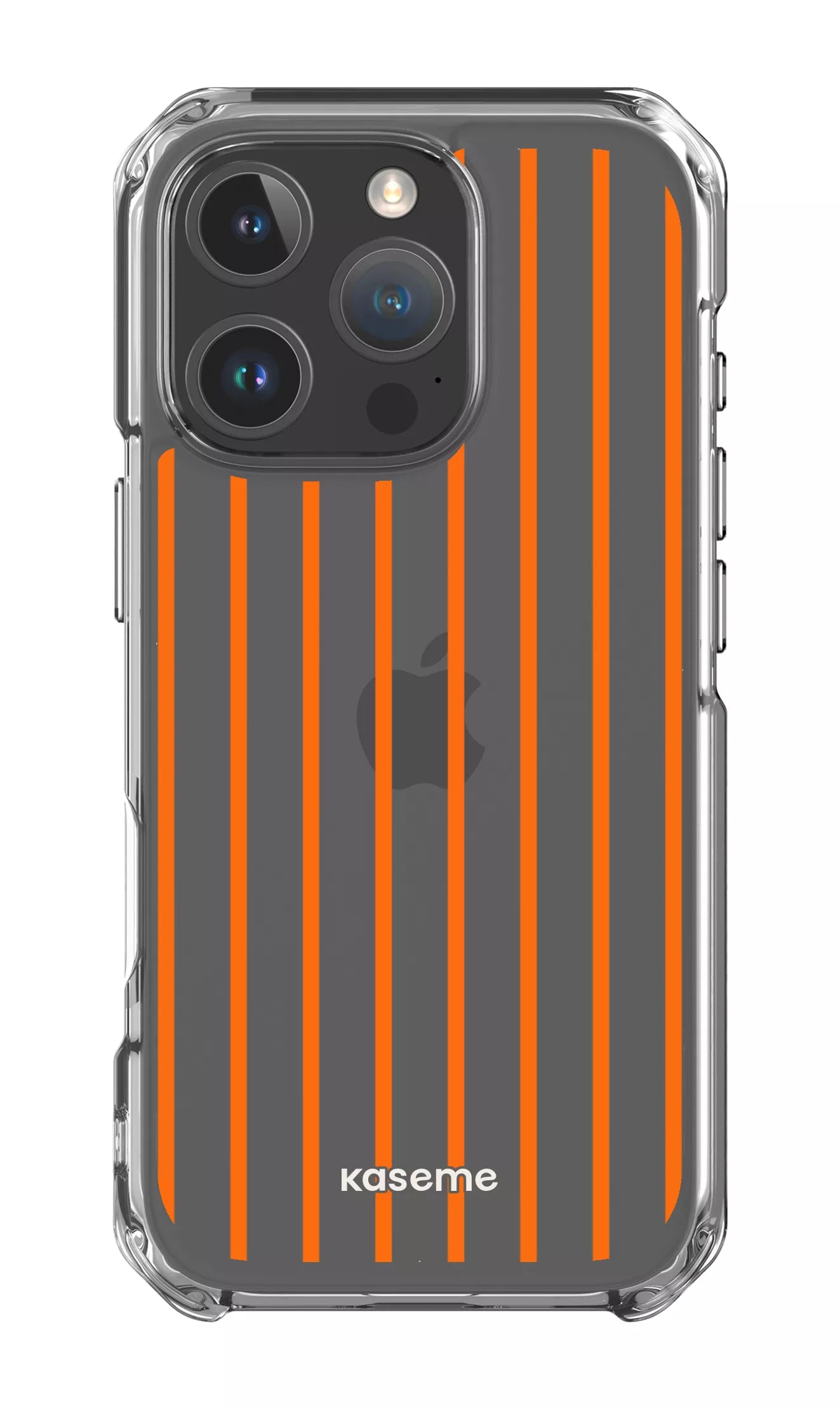 iPhone 16 Pro Clear Case Dolce Striscia Orange Clear Case -