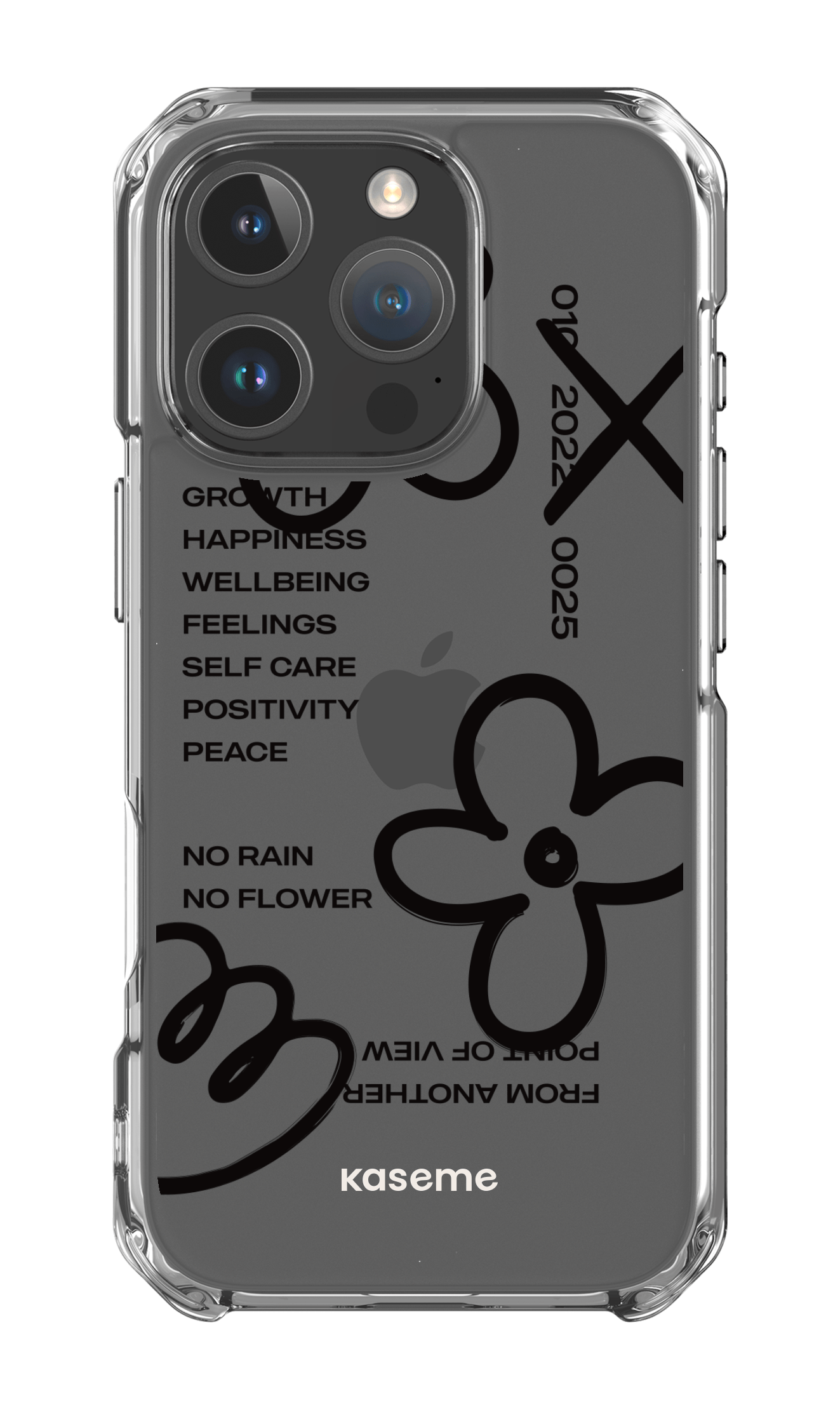 iPhone 16 Pro Clear Case Feelings black clear case -