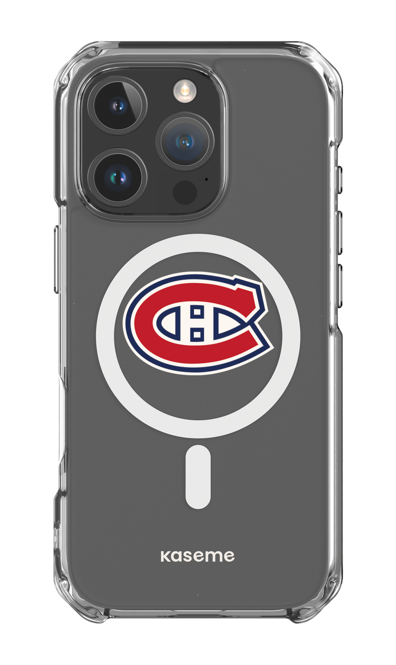 iPhone 16 Pro Clear Case Magsafe Canadiens Logo Clear -