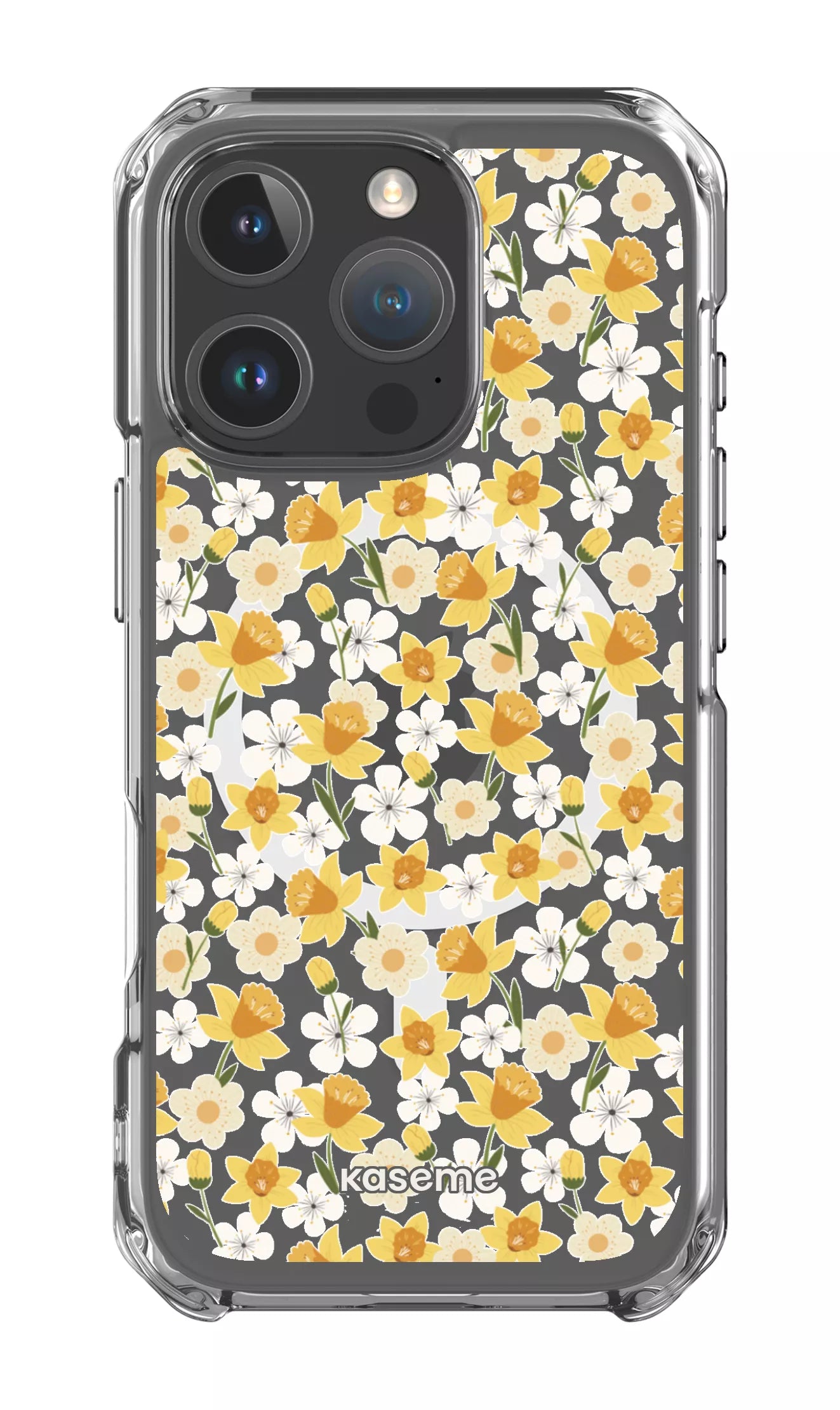 iPhone 16 Pro Clear Case Magsafe Daffodil Clear Case -