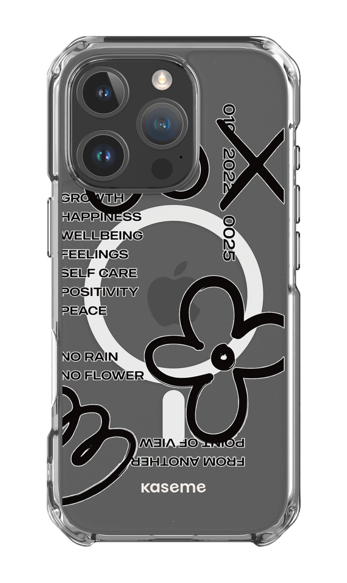 iPhone 16 Pro Clear Case Magsafe Feelings black Clear Case -