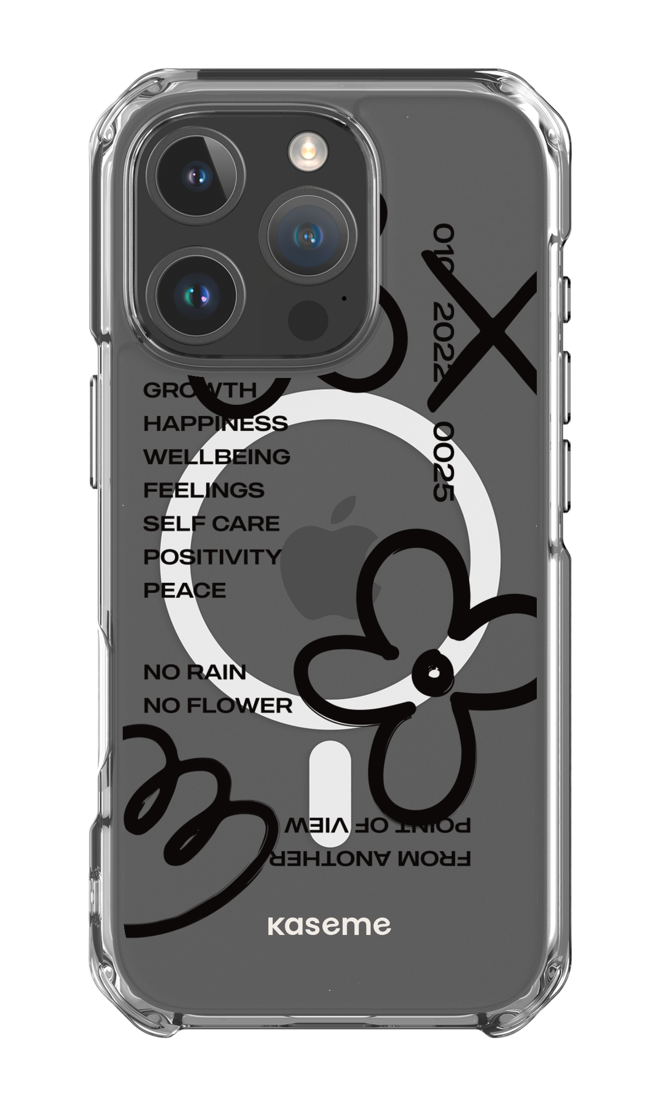 iPhone 16 Pro Clear Case Magsafe Feelings black clear case -
