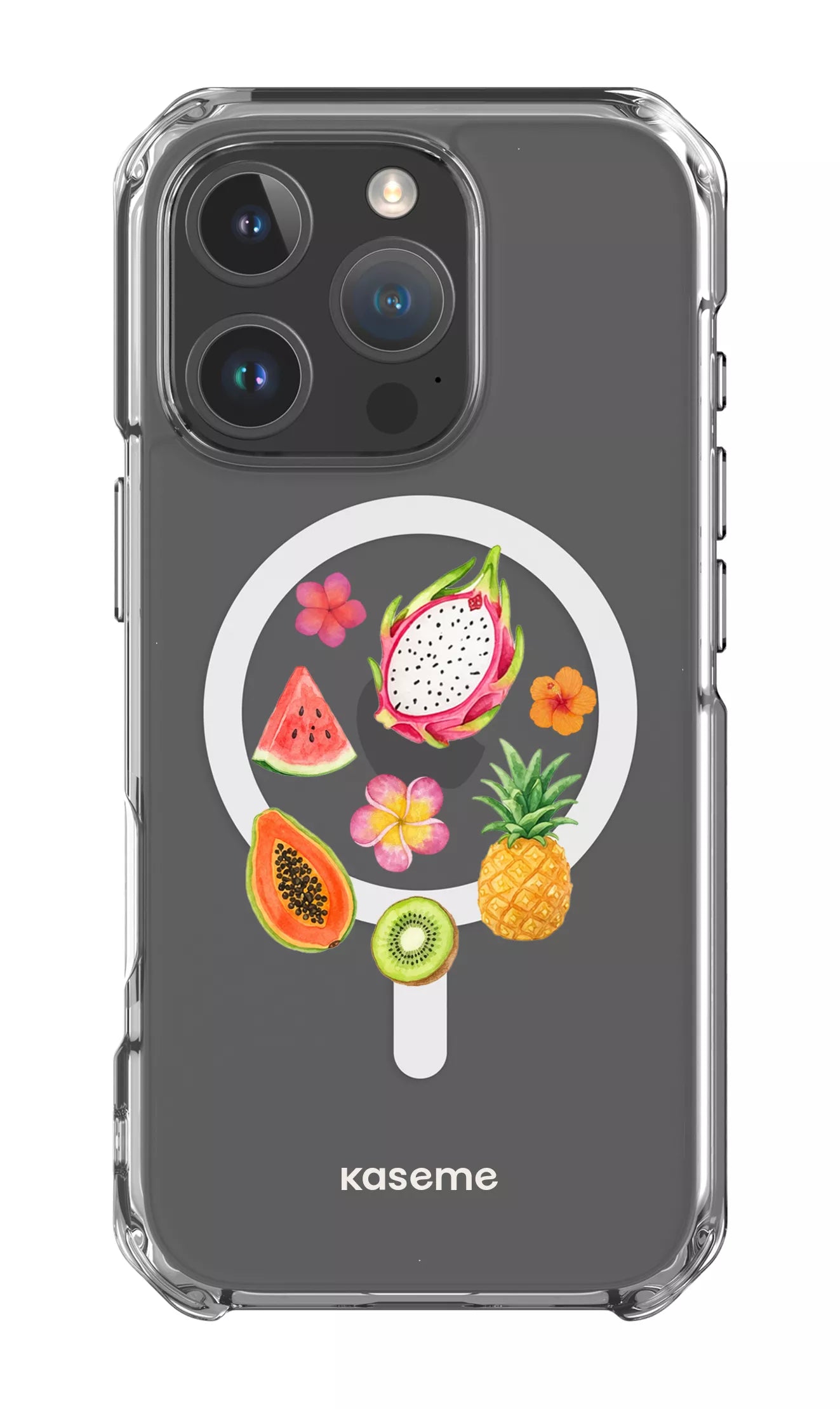 iPhone 16 Pro Clear Case Magsafe Fresca Tropicale Clear Case -