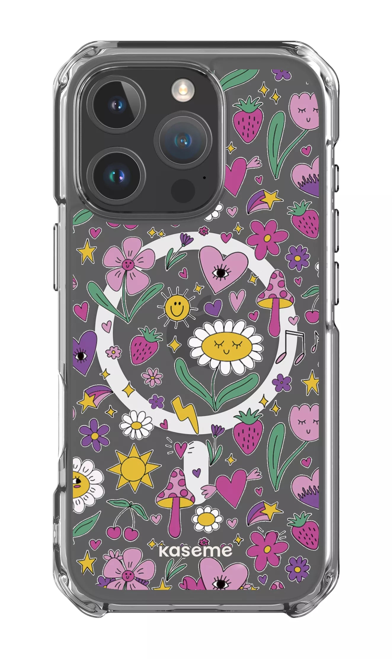 iPhone 16 Pro Clear Case Magsafe Hypnotize Clear Case -