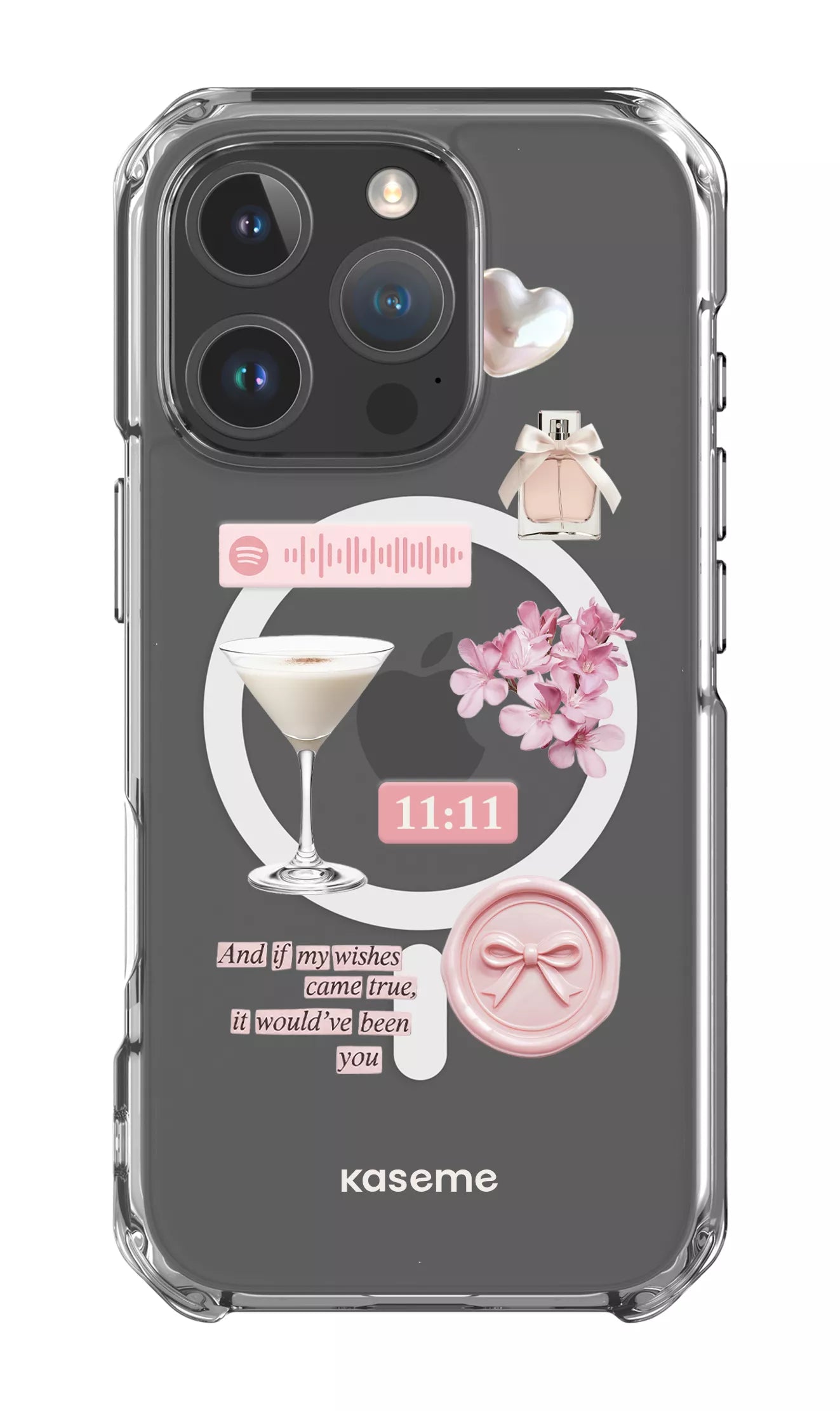 iPhone 16 Pro Clear Case Magsafe Love Letters Clear Case -