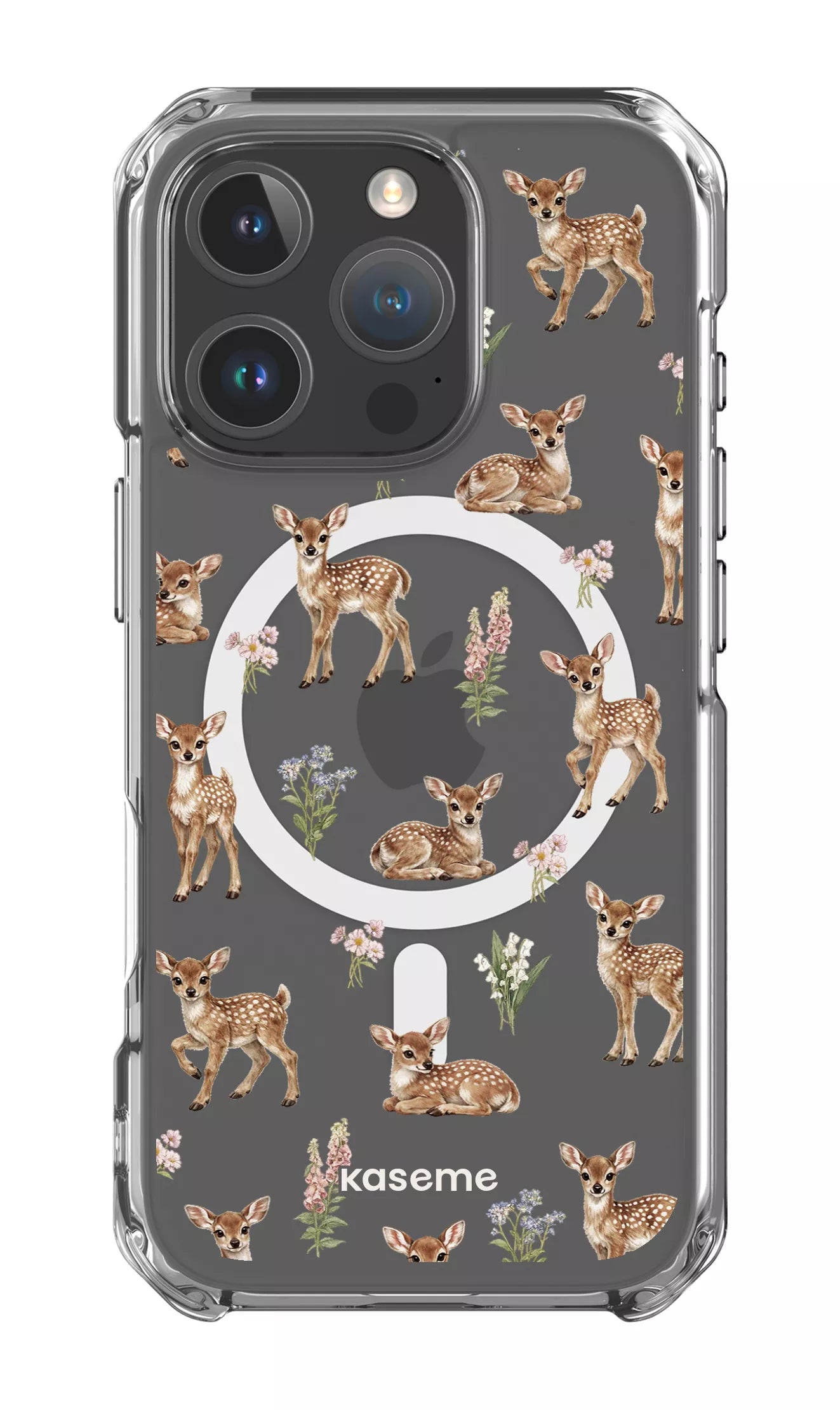 iPhone 16 Pro Clear Case Magsafe Sweet Bambi Clear Case -