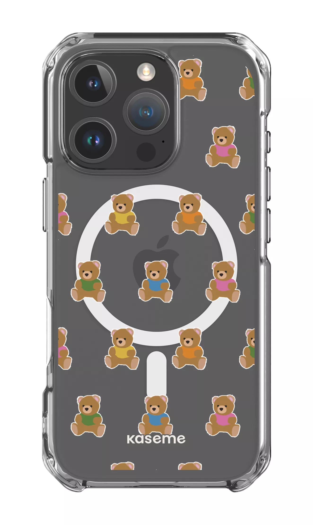 iPhone 16 Pro Clear Case Magsafe Teddy Clear Case -