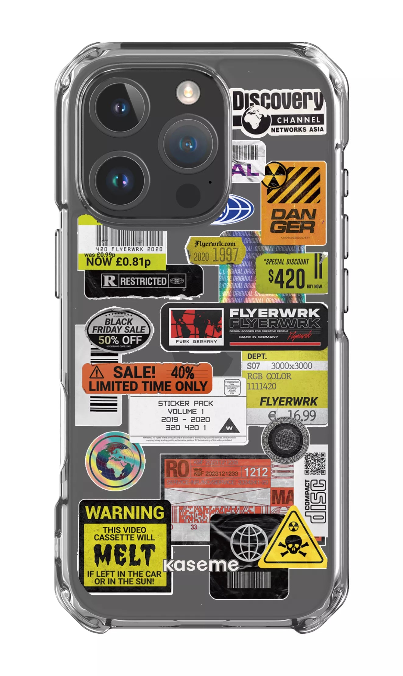 iPhone 16 Pro Clear Case Melt Clear Case -