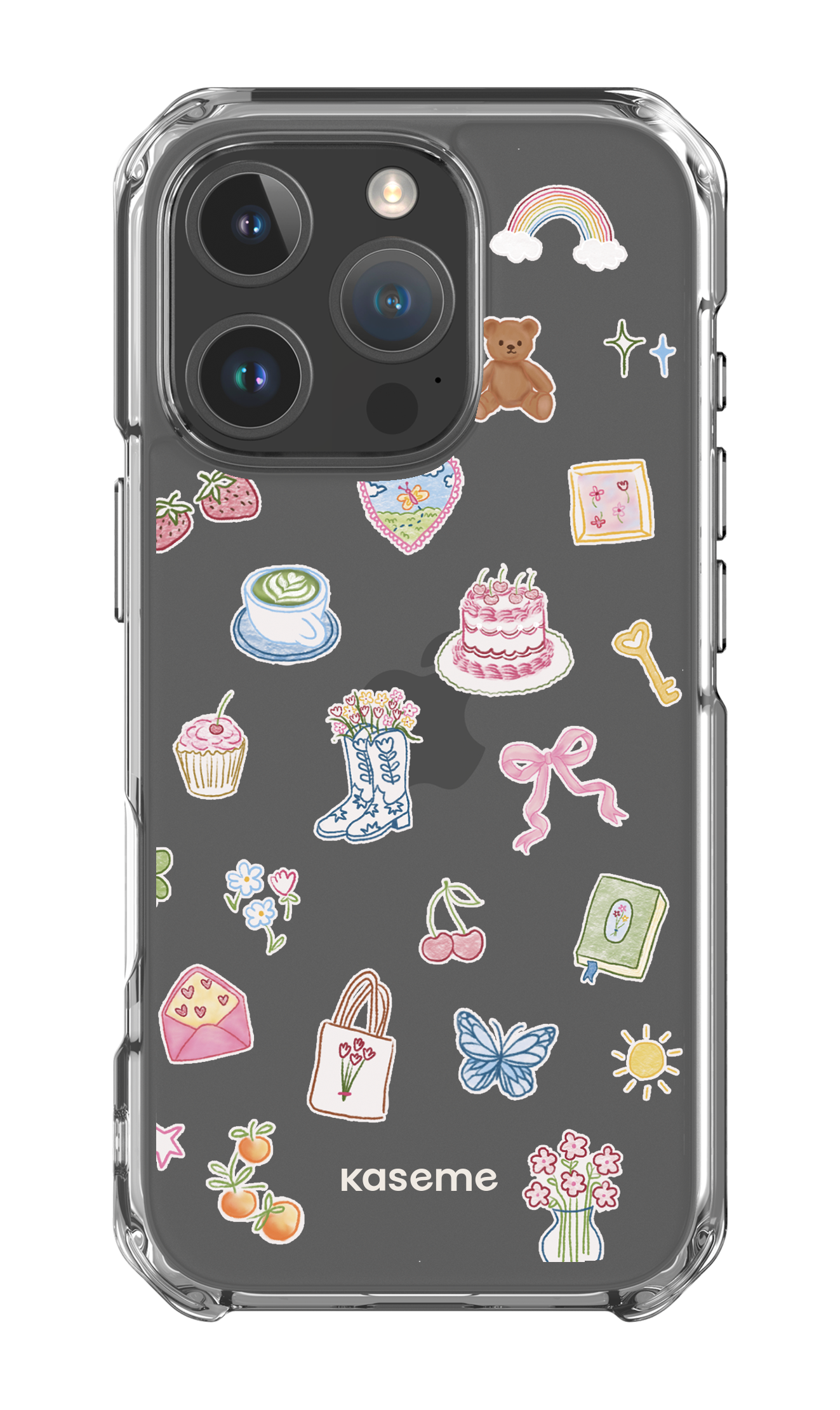 iPhone 16 Pro Clear Case Poetry Clear Case -