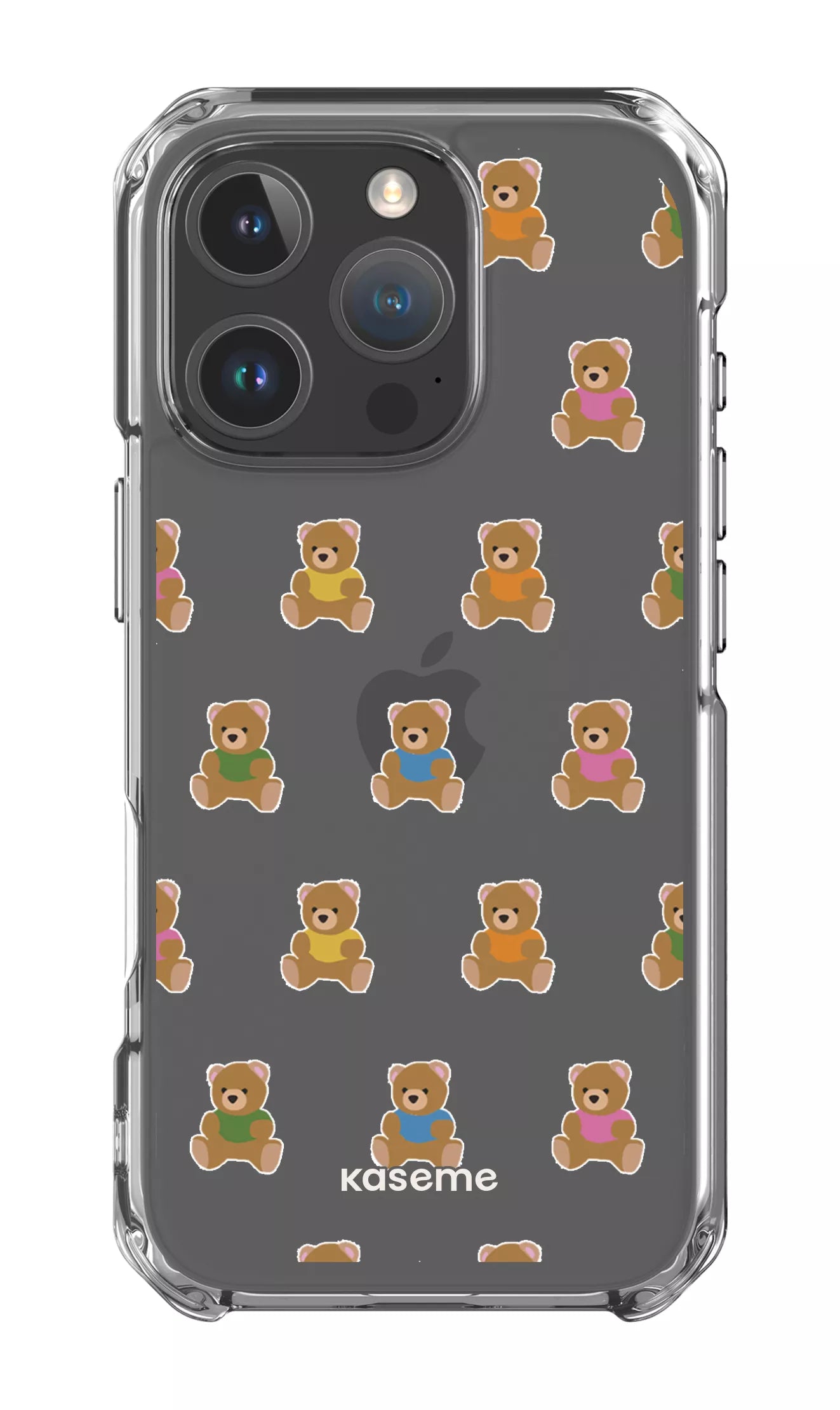 iPhone 16 Pro Clear Case Teddy Clear Case -