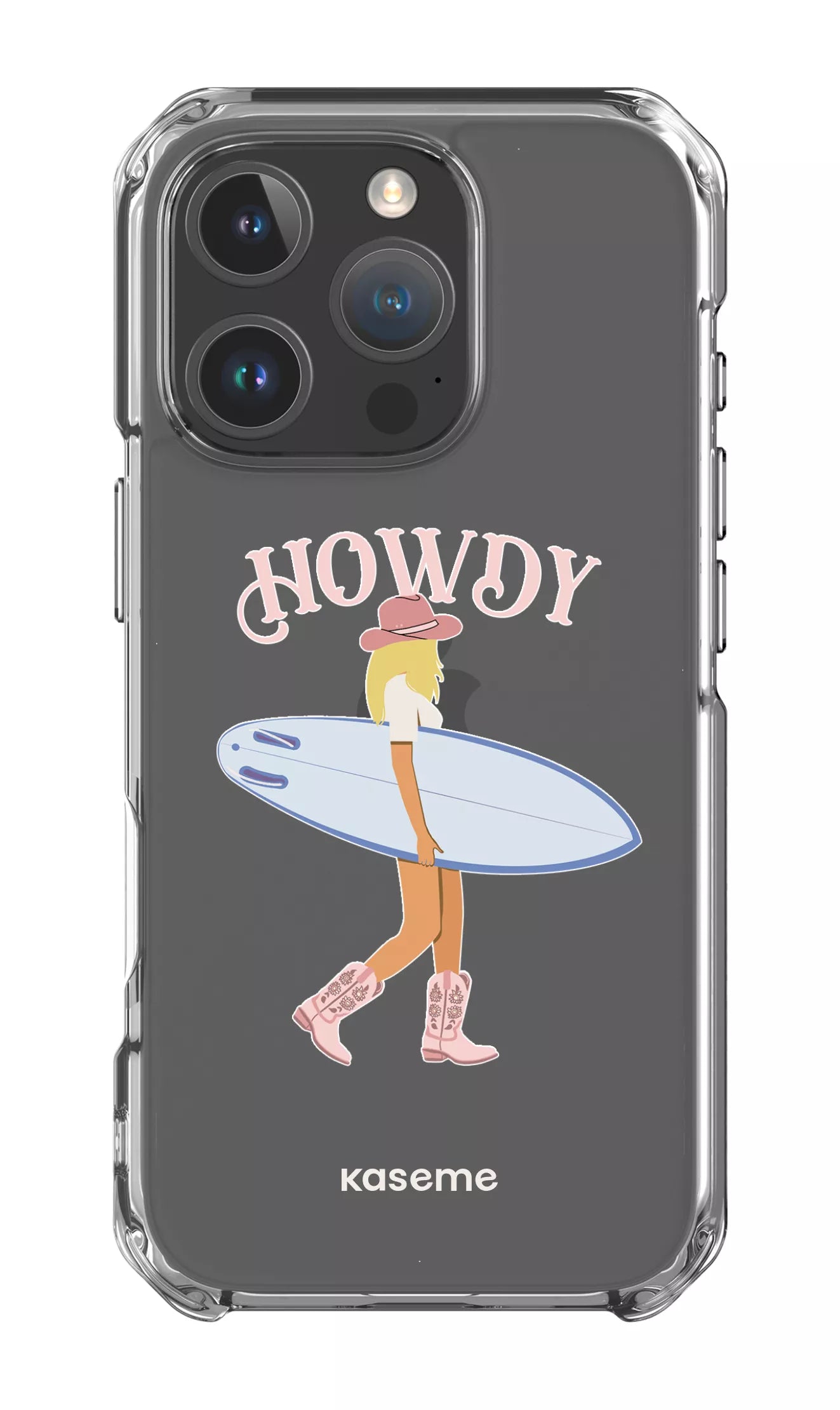 iPhone 16 Pro Clear Case Westsea Pink Clear Case -