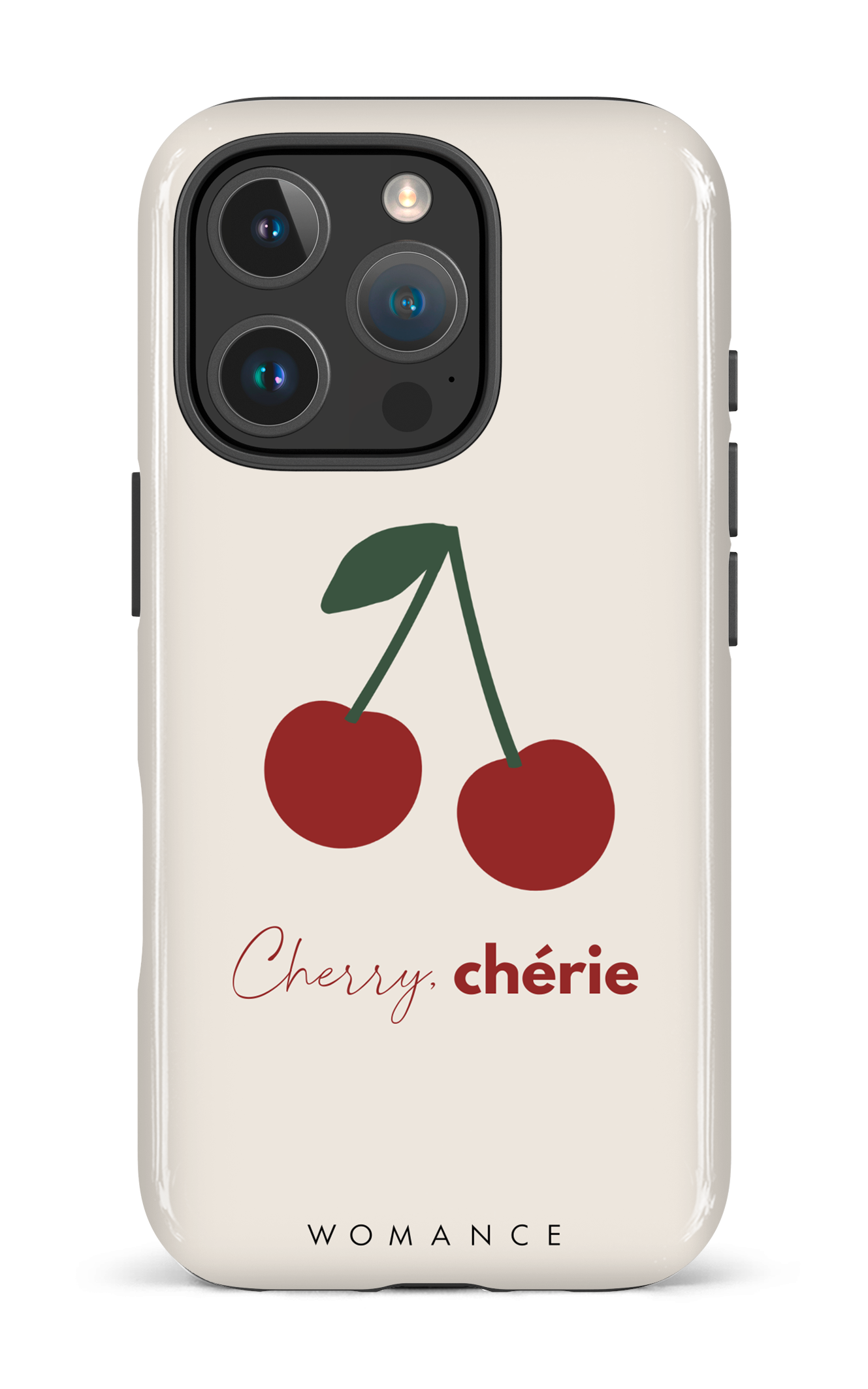 iPhone 16 Pro Impact Case Cherry, chérie -