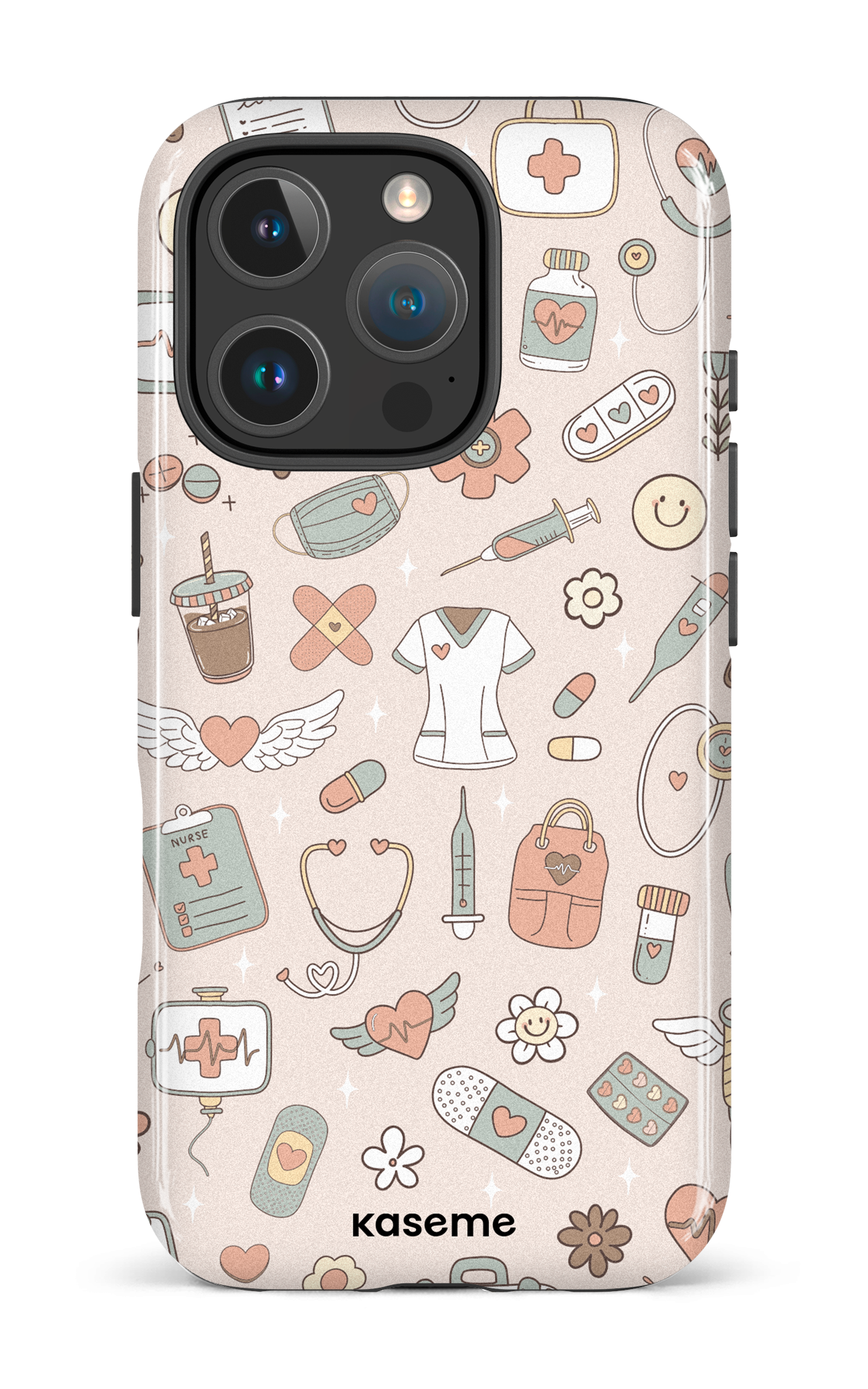 iPhone 16 Pro Impact Case Code Beige -