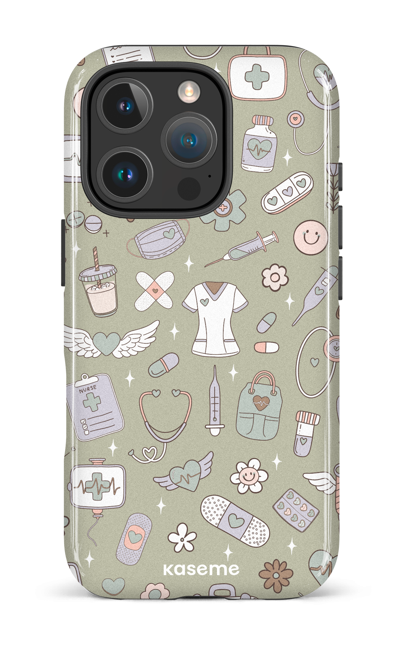 iPhone 16 Pro Impact Case Code Green -