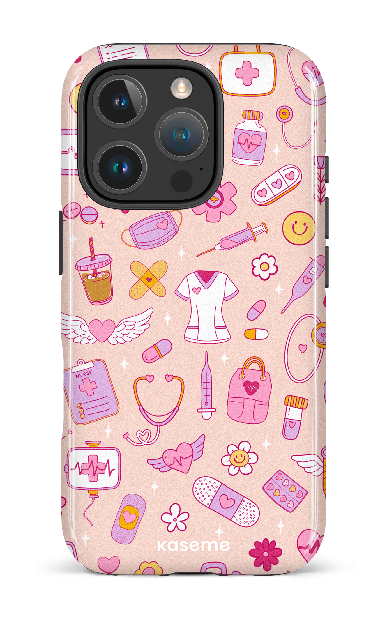 iPhone 16 Pro Impact Case Code Pink -